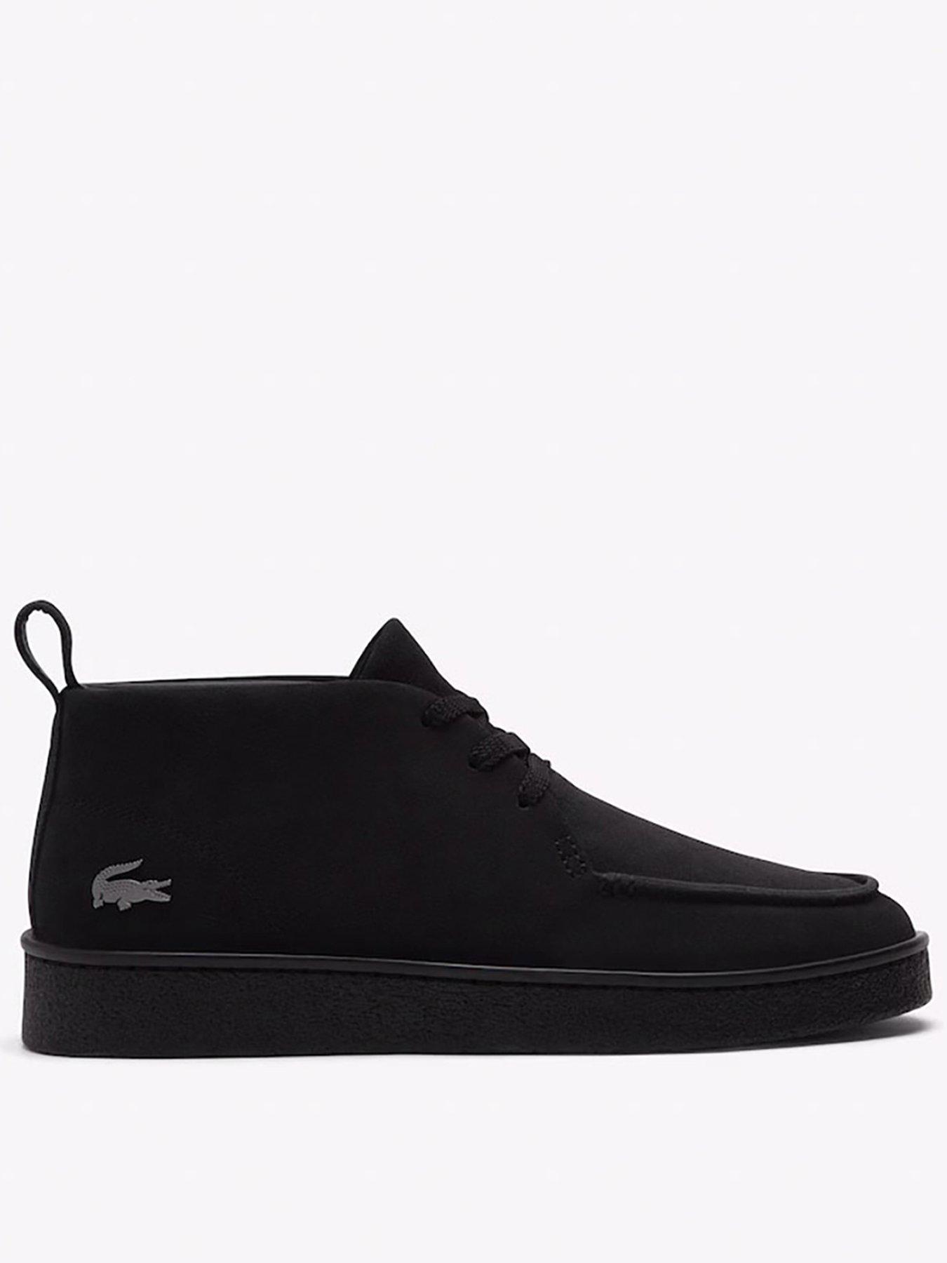 Image 1 of 4 of Lacoste Baseshot Chukka Suede Boots - Black
