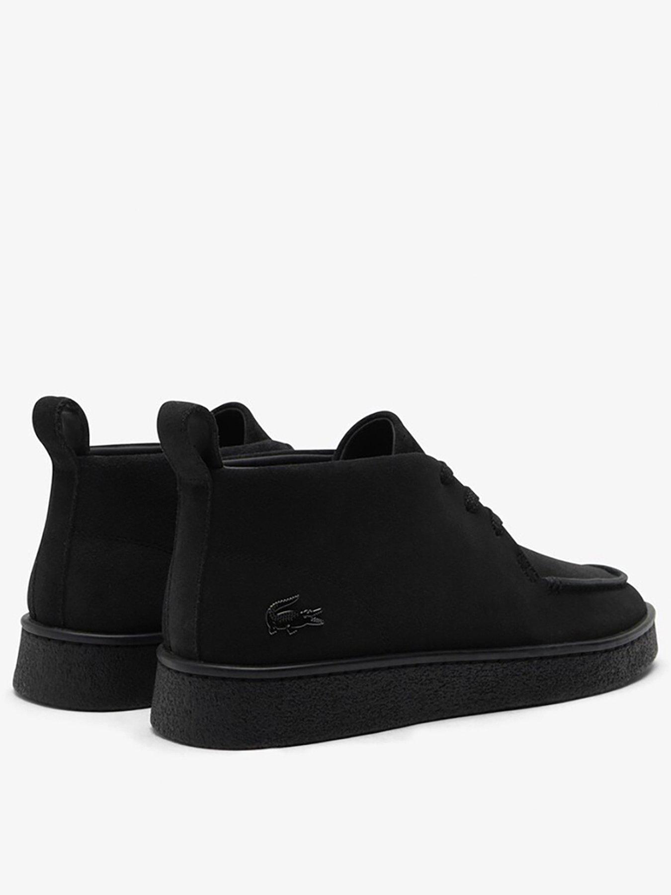 Image 3 of 4 of Lacoste Baseshot Chukka Suede Boots - Black