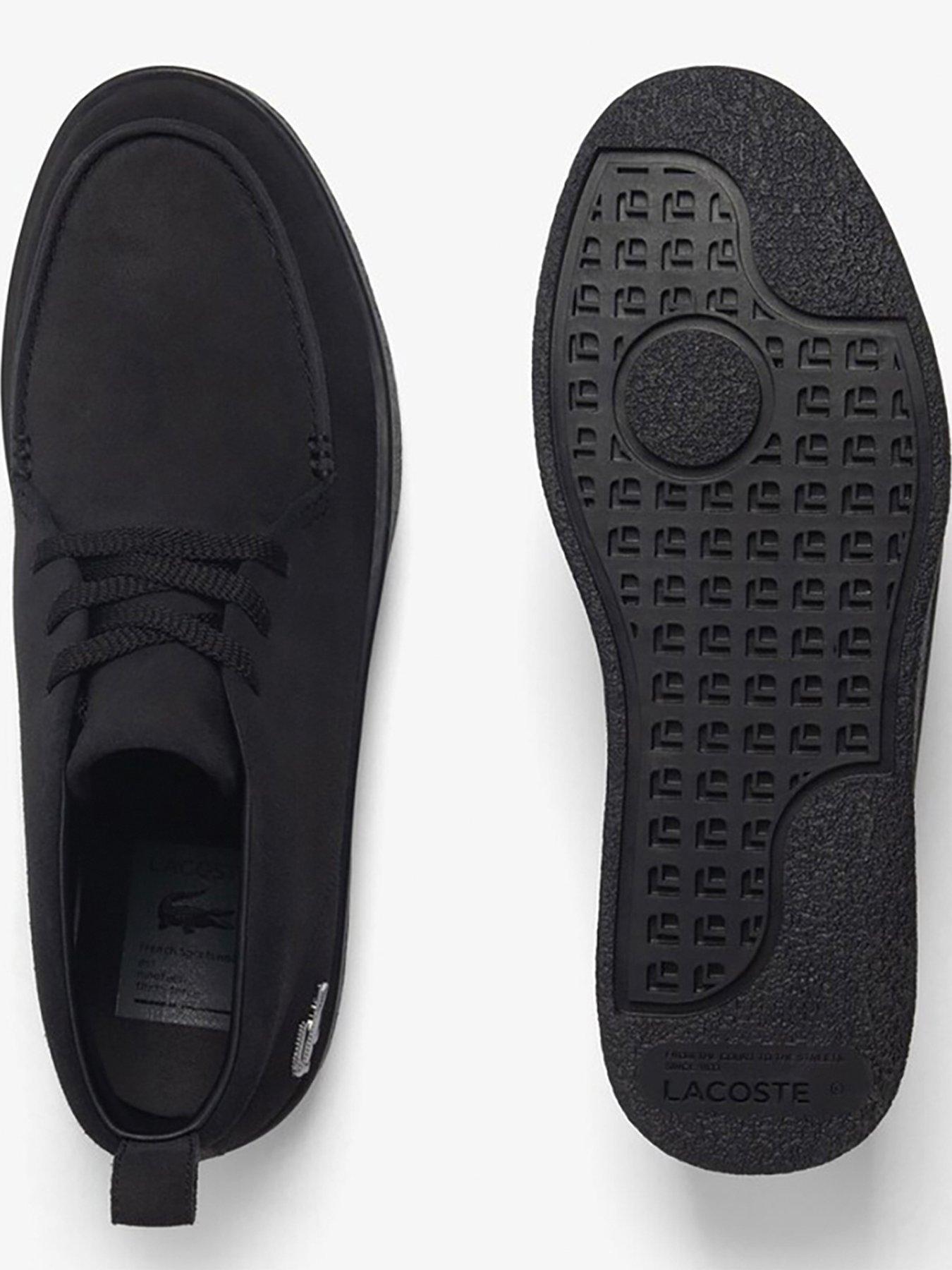 Image 4 of 4 of Lacoste Baseshot Chukka Suede Boots - Black