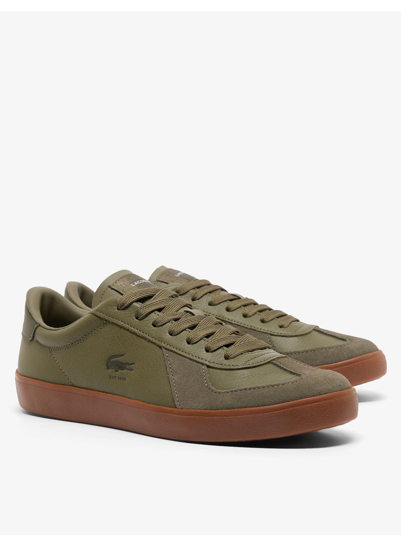 lacoste-lacoste-baseshot-pro-trainers--khakistillFront