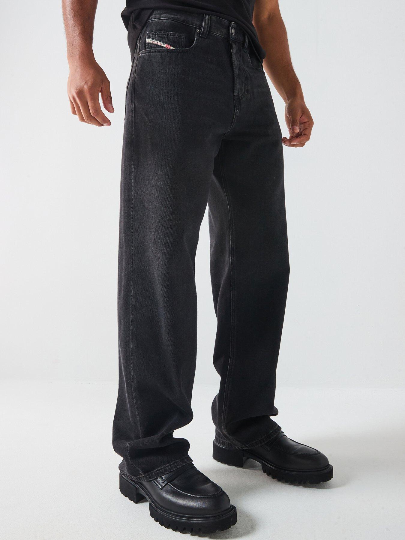 Diesel D-Macro Baggy Loose Fit Jeans - Black