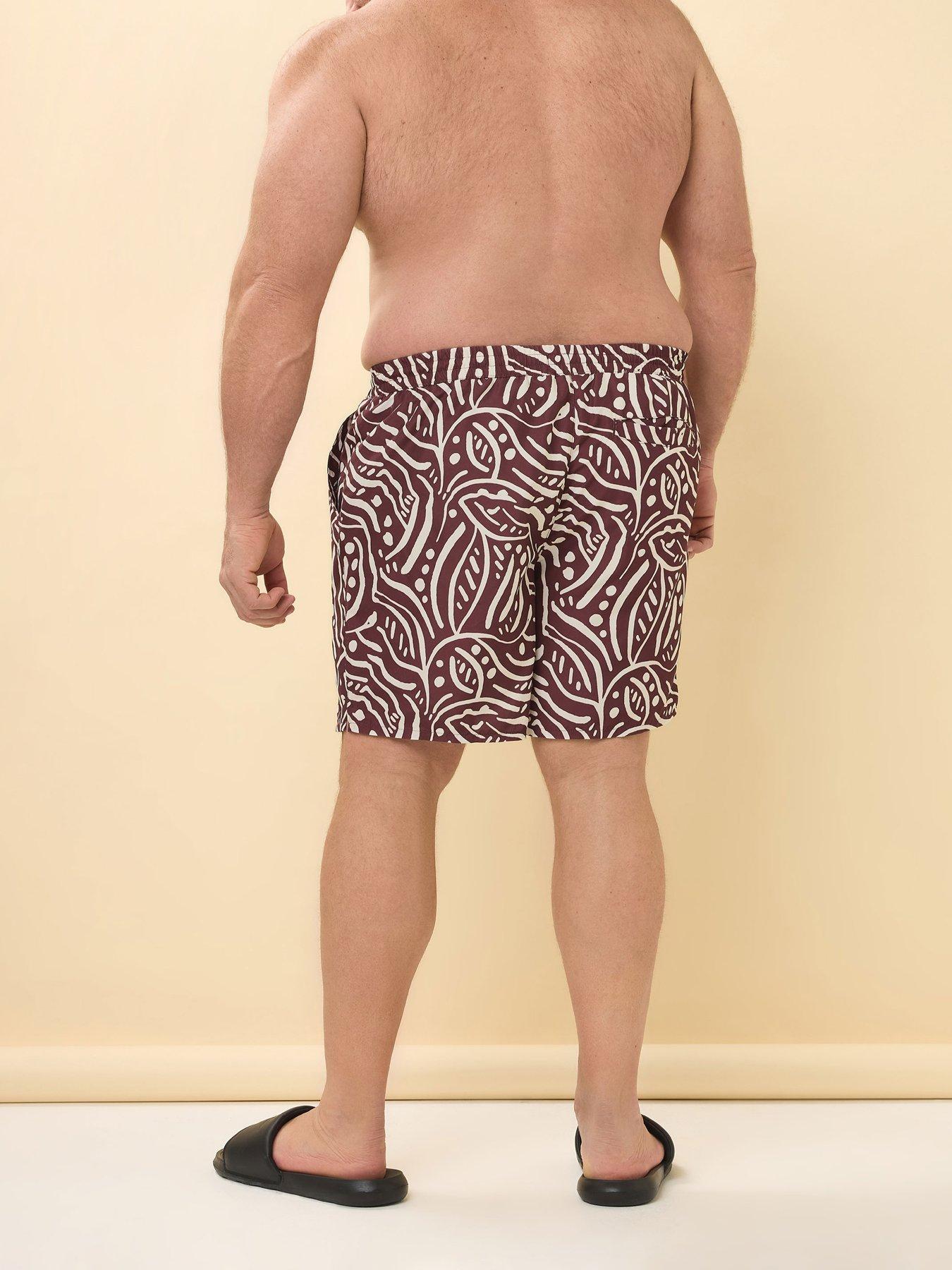 Image 2 of 4 of BadRhino Abstract Print Swim Shorts