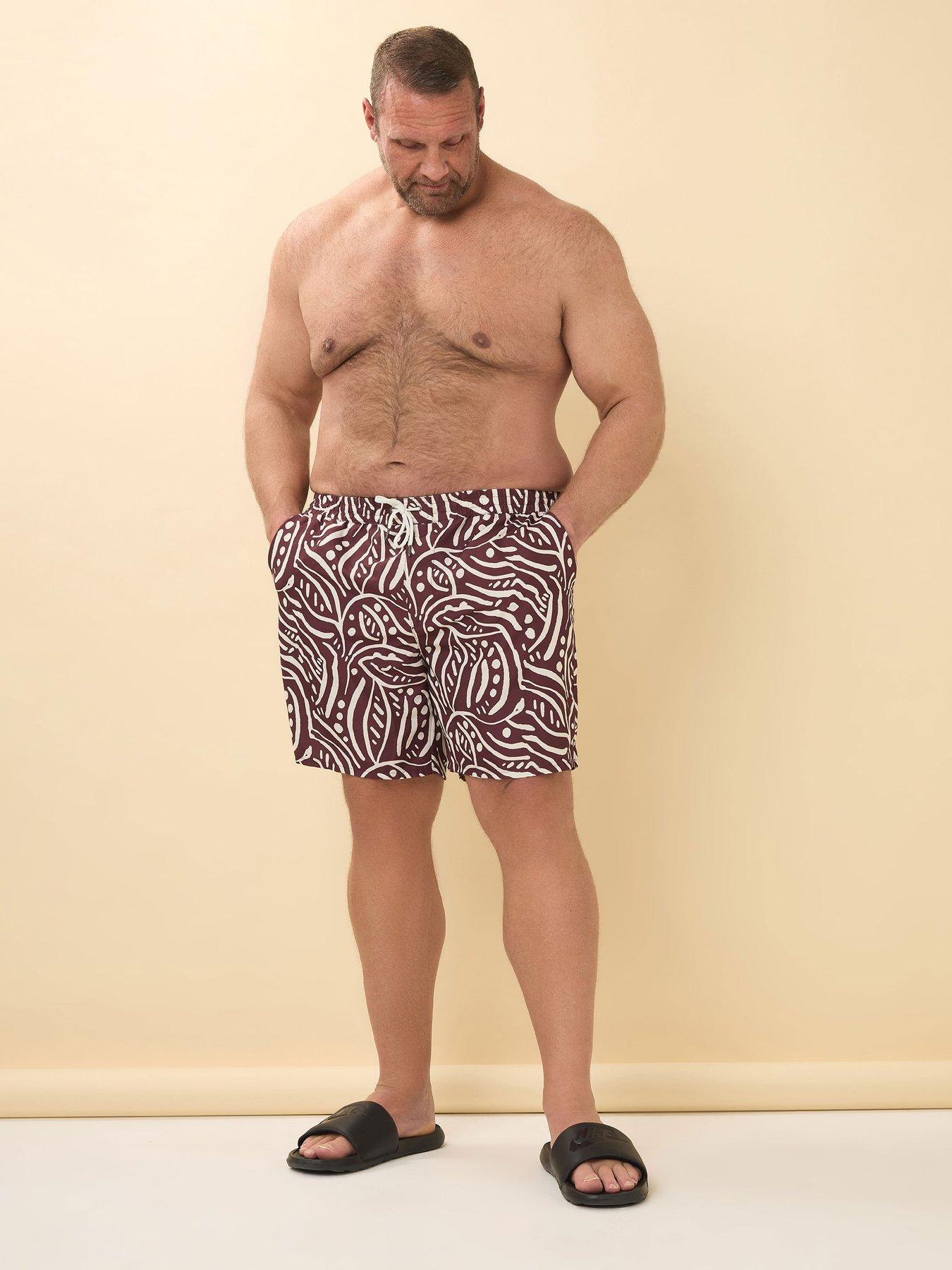 Image 3 of 4 of BadRhino Abstract Print Swim Shorts