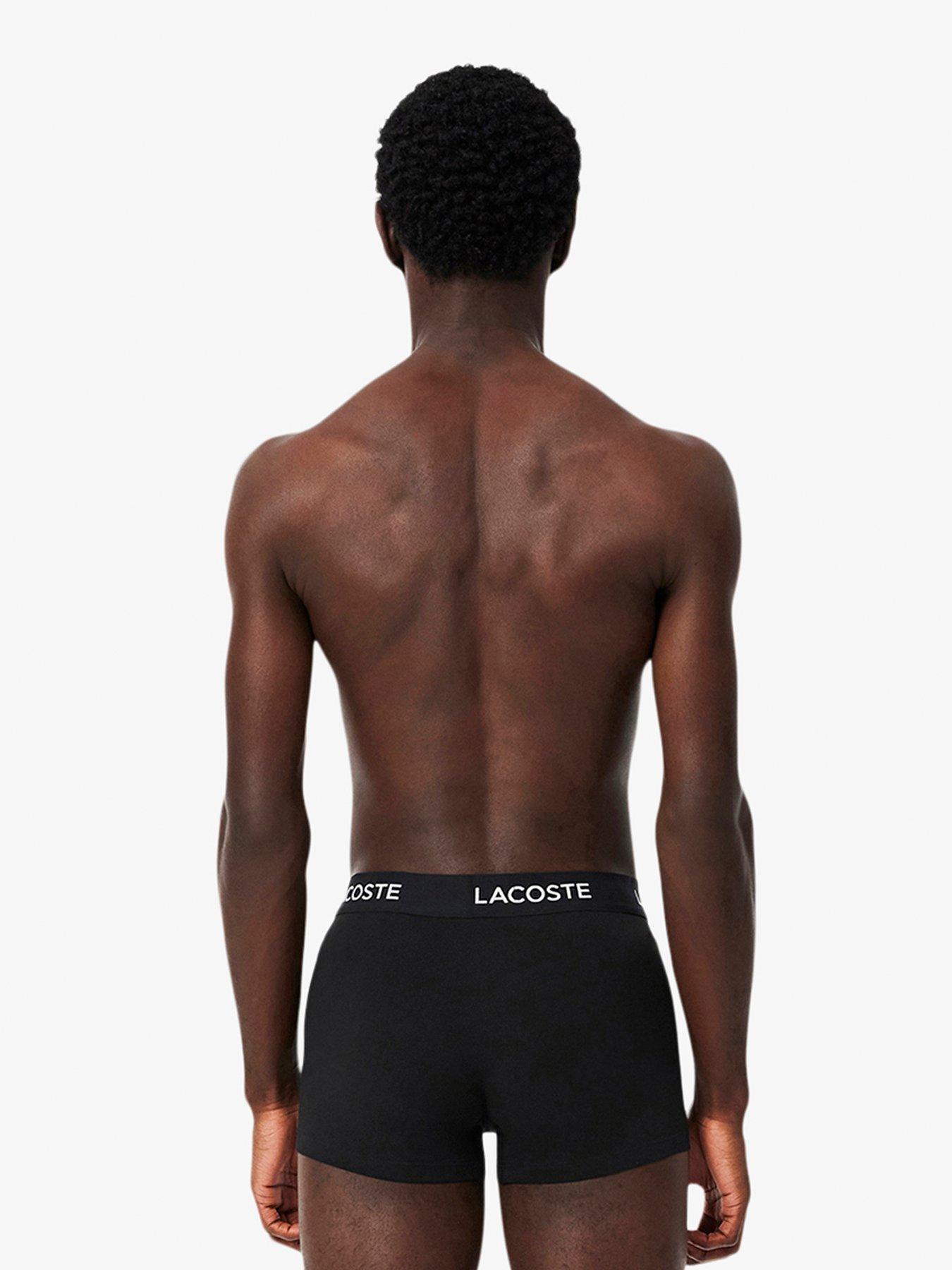 Image 3 of 3 of Lacoste 5 Pack Cotton Trunks- Black