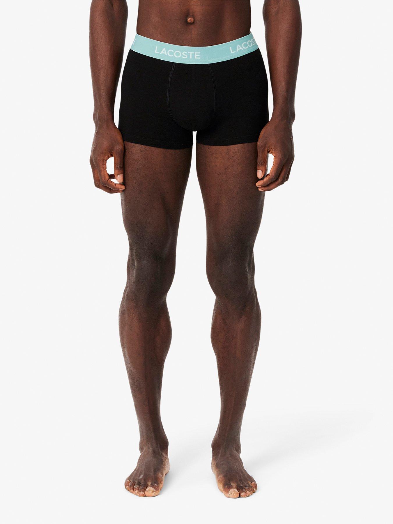 Image 3 of 6 of Lacoste Lacoste 5 Pack Cotton Trunks- Black Multi