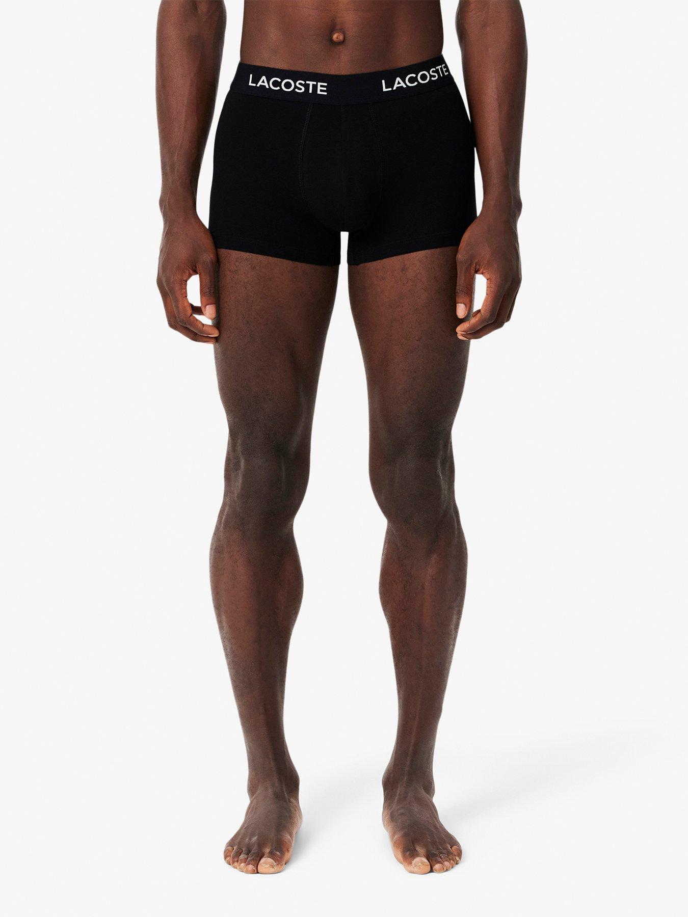 Image 4 of 6 of Lacoste Lacoste 5 Pack Cotton Trunks- Black Multi