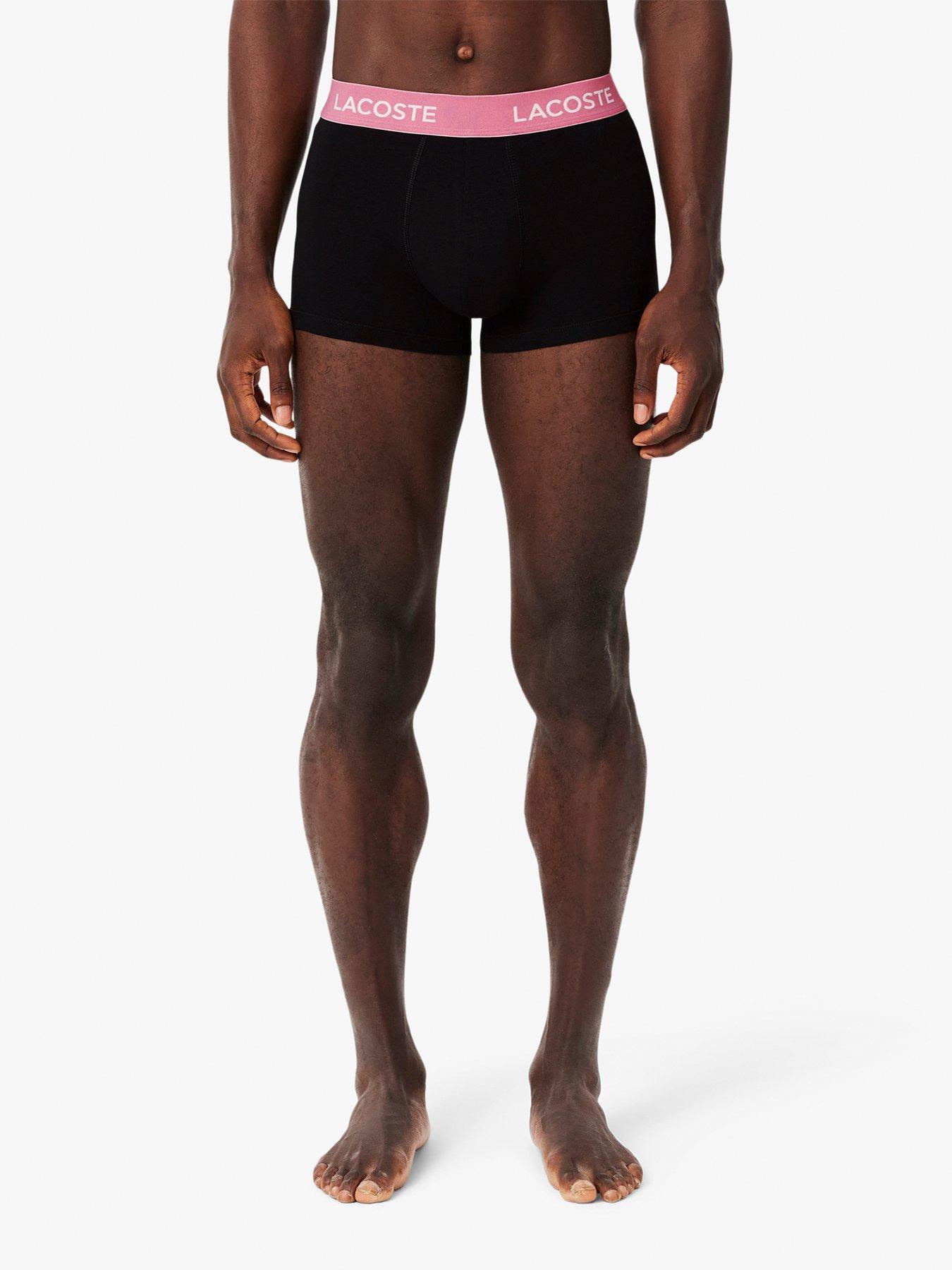 Image 6 of 6 of Lacoste Lacoste 5 Pack Cotton Trunks- Black Multi