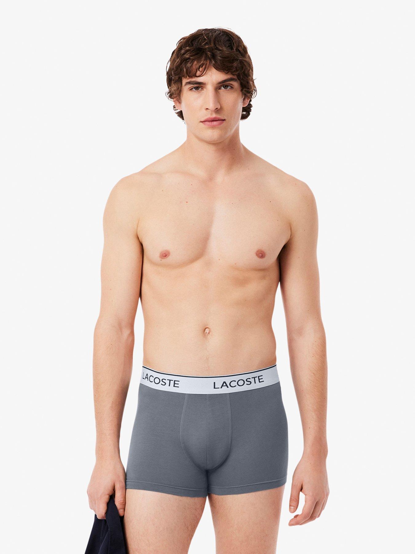 lacoste-3-pack-cotton-trunks--greystillFront