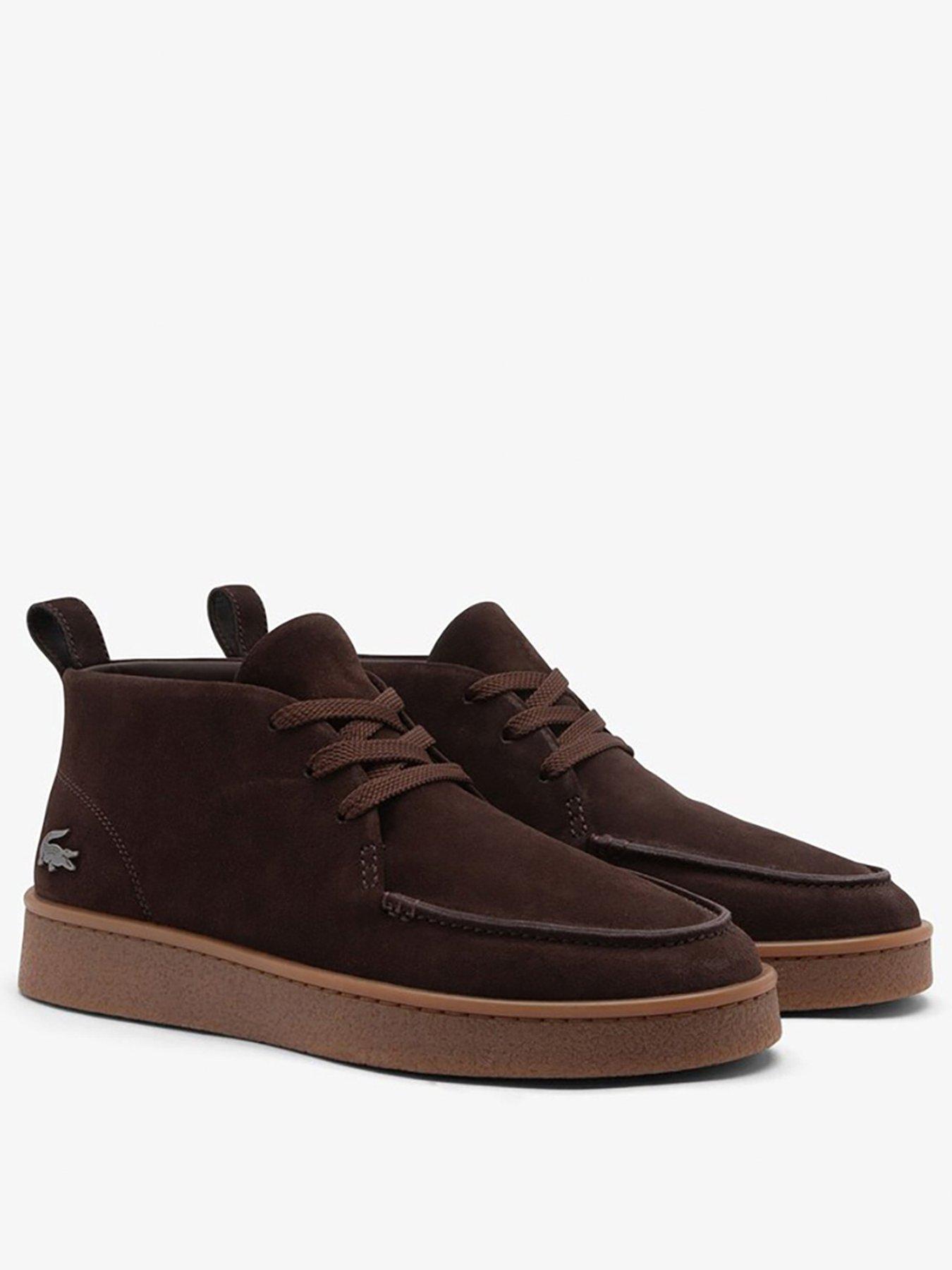 Image 2 of 4 of Lacoste Baseshot Chukka Suede Boots - Dark Brown