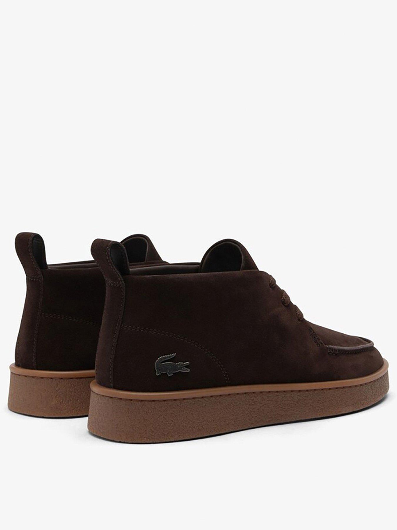 Image 3 of 4 of Lacoste Baseshot Chukka Suede Boots - Dark Brown
