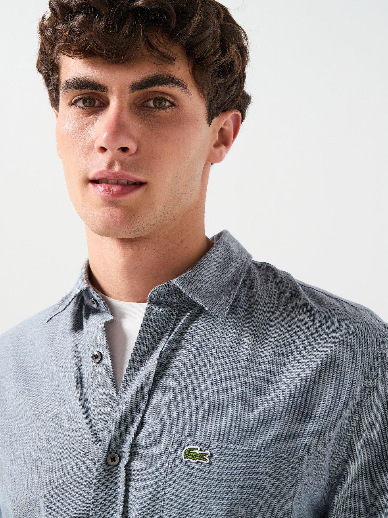 lacoste-fine-herringbone-long-sleeve-check-shirt-bluedetail