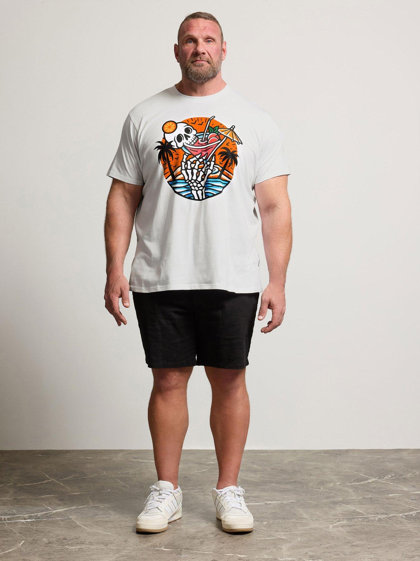 Image 3 of 6 of BadRhino Skull T-Shirt - White