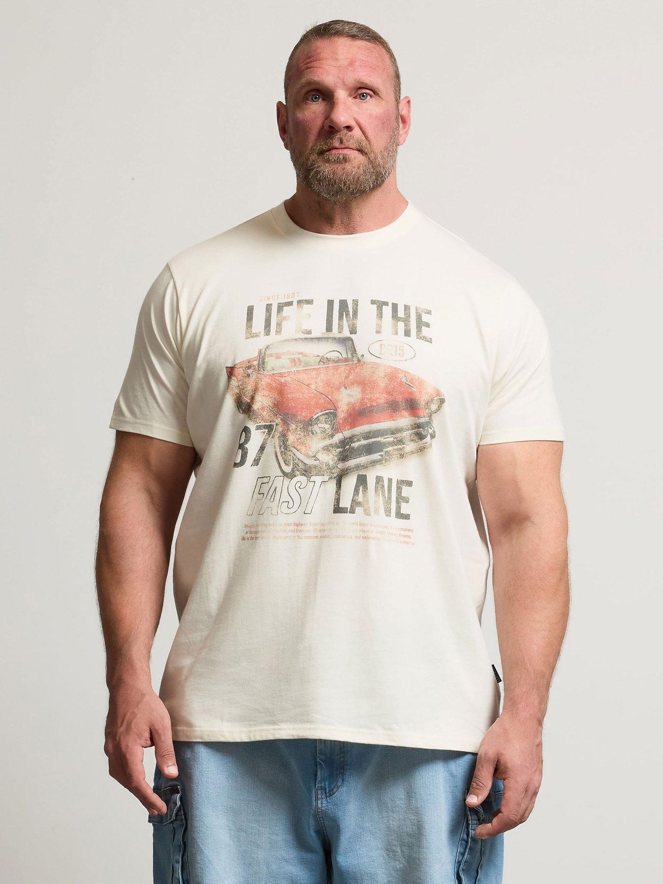 BadRhino Life In The Fast Lane Graphic T-Shirt - White
