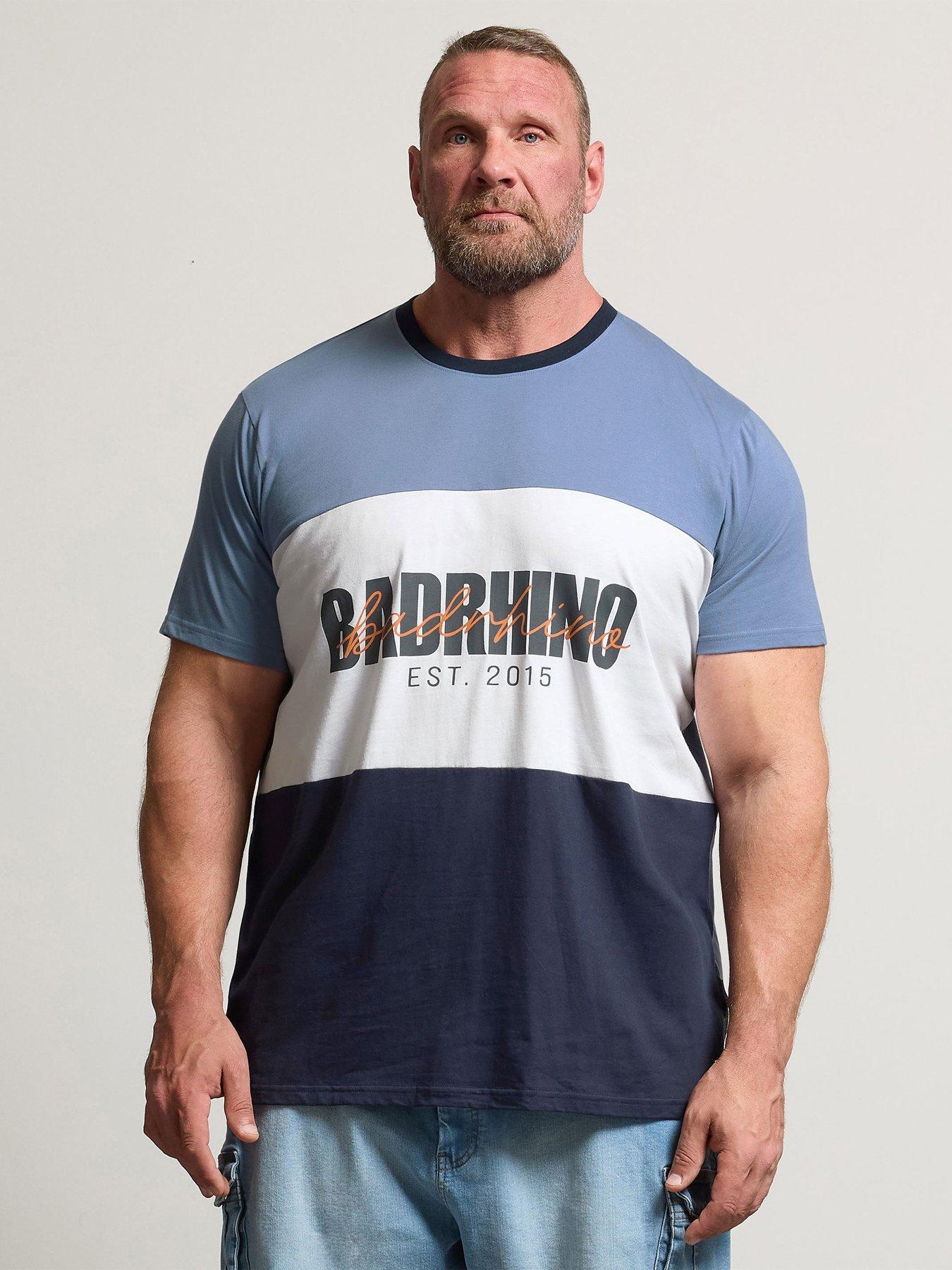 Image 1 of 6 of BadRhino Slogan T-Shirt - Blue