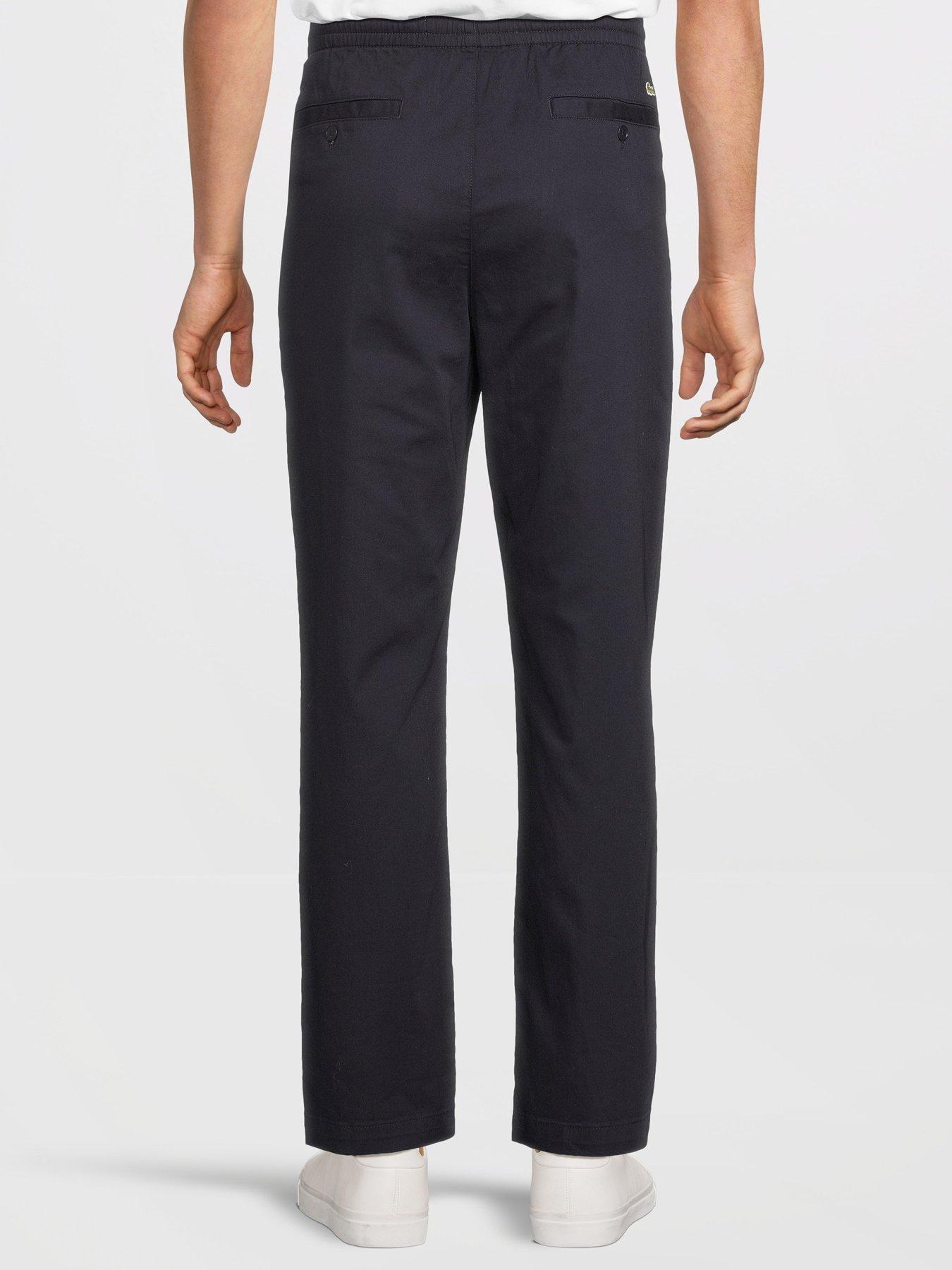 lacoste-lacoste-elastic-waist-stretch-chino-trousers--blackstillFront