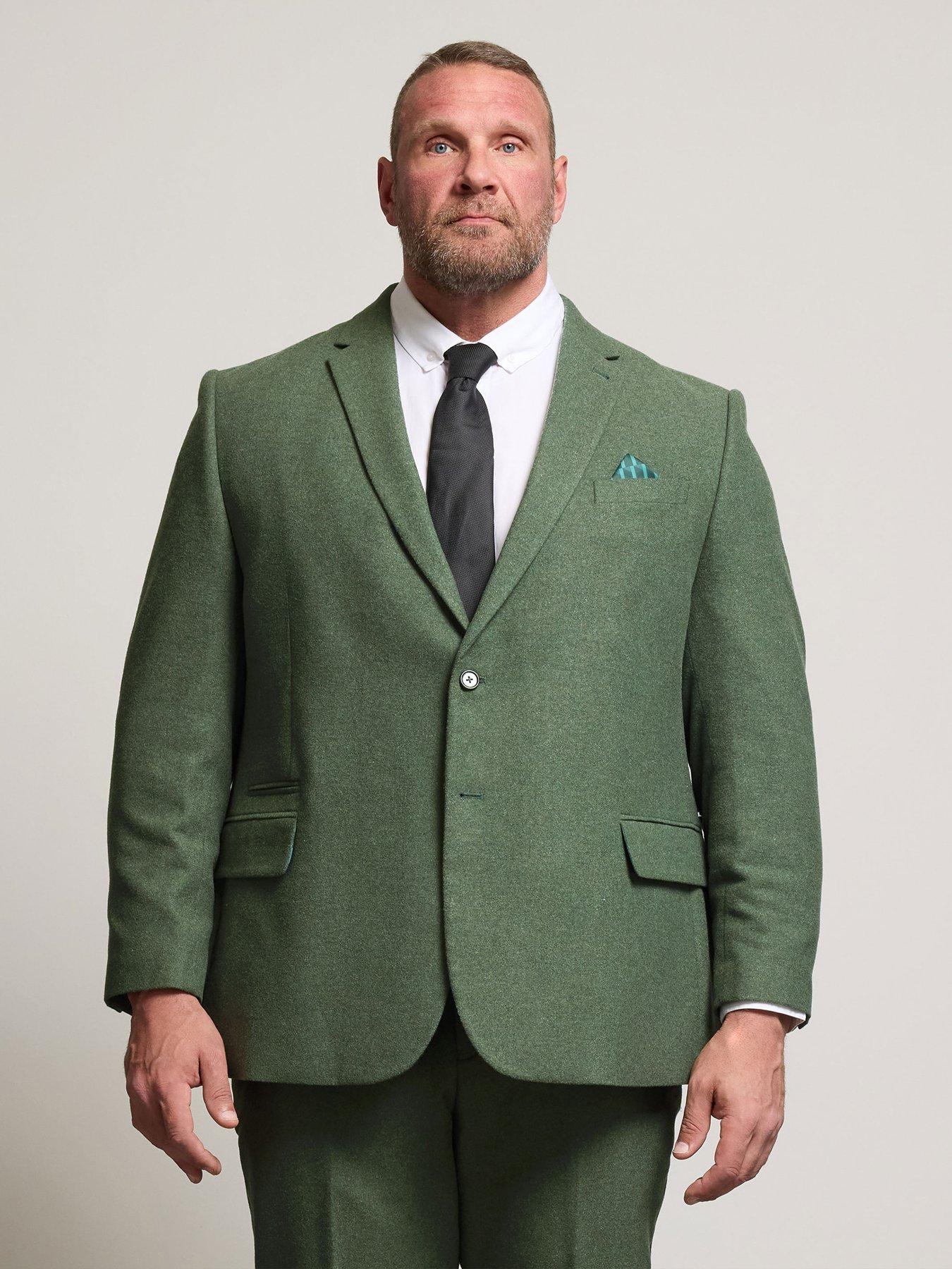 BadRhino Tweed Suit Jacket Regular - Green
