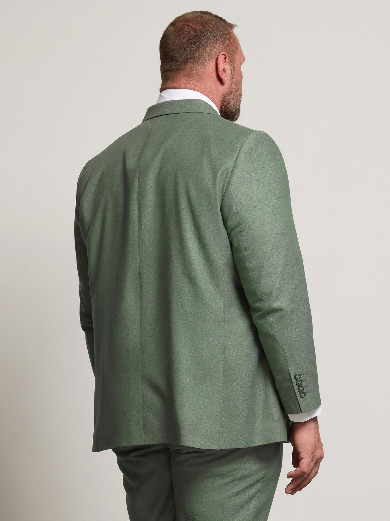 Image 2 of 4 of BadRhino Textured Suit Jacket Regular - Green