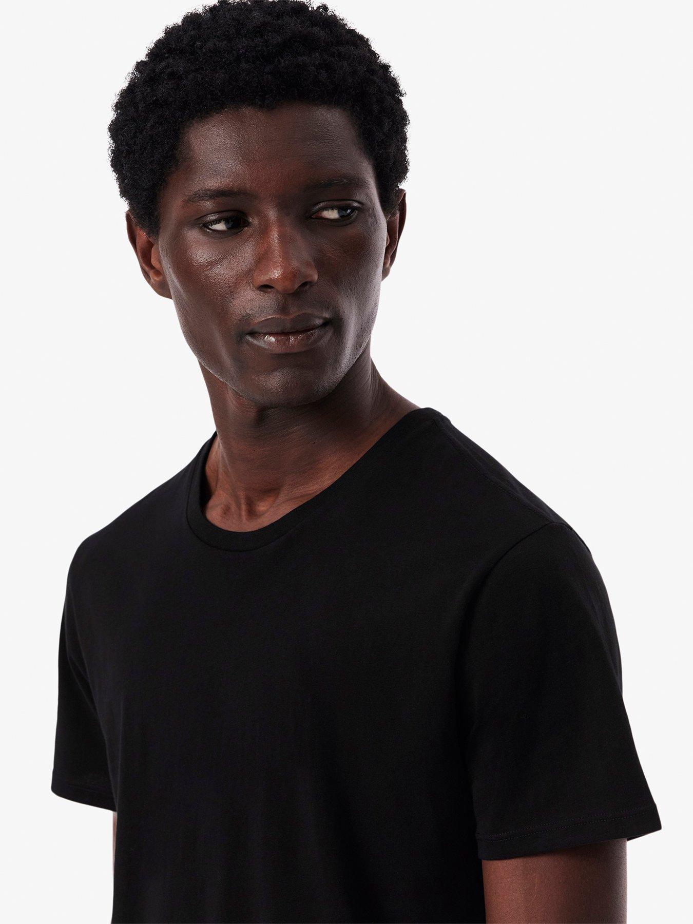 Image 5 of 6 of Lacoste Standard Fit 3 Pack T-Shirts - Black