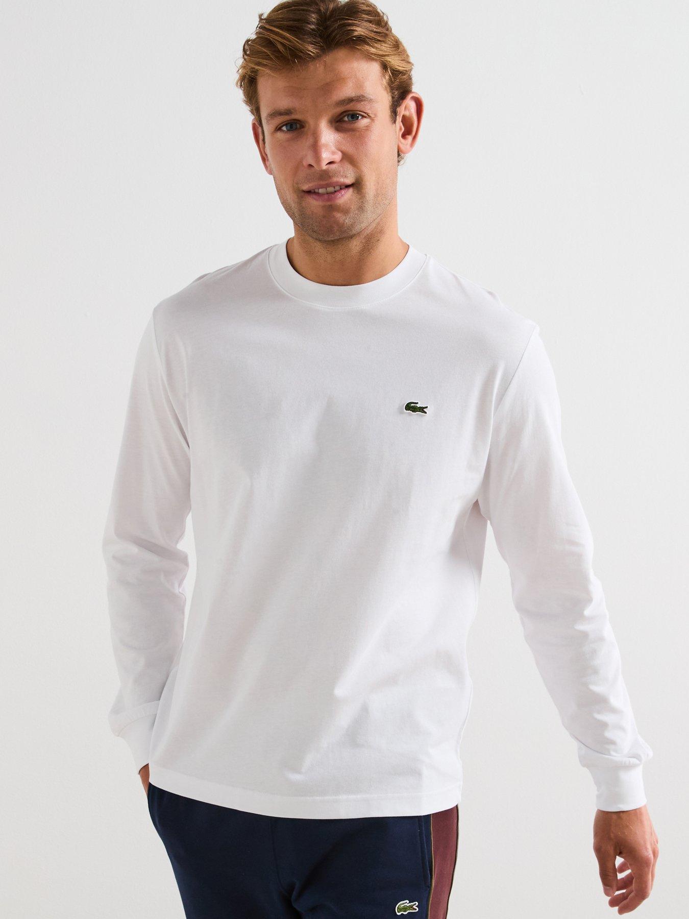 Lacoste Lacoste Long Sleeved Cotton T-shirt- White