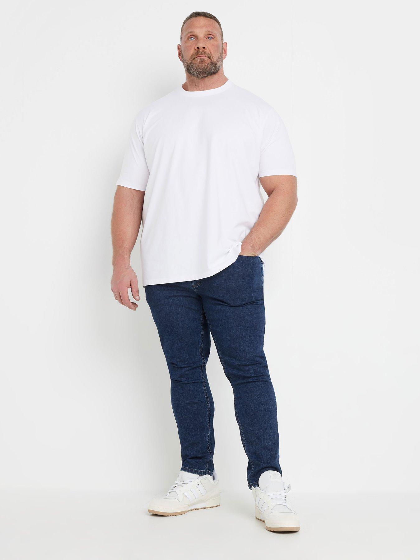 badrhino-tapered-fit-stretch-jeans-30-blueback