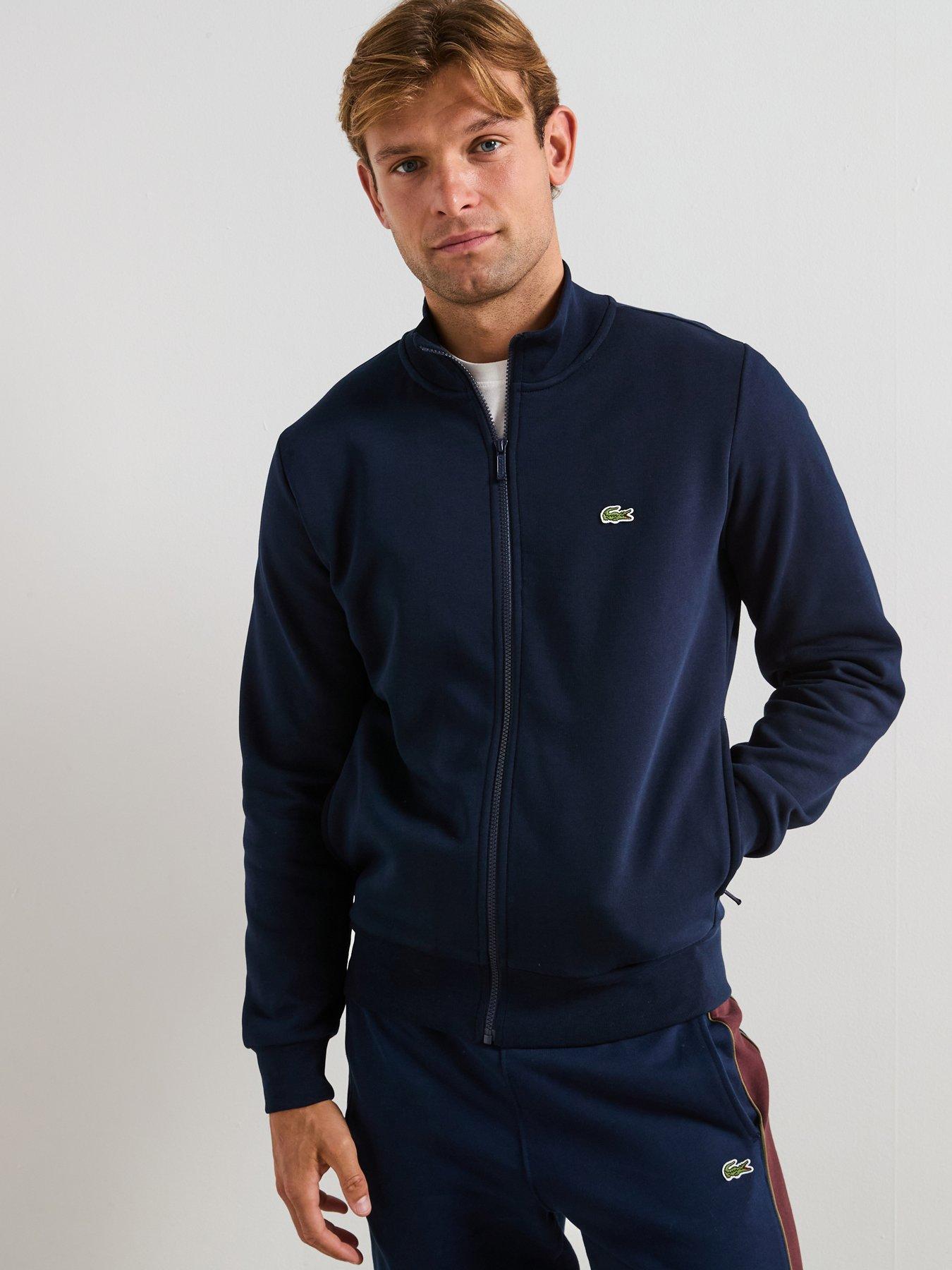 lacoste-full-zip-high-neck-brushed-fleece-sweatshirt--navyfront