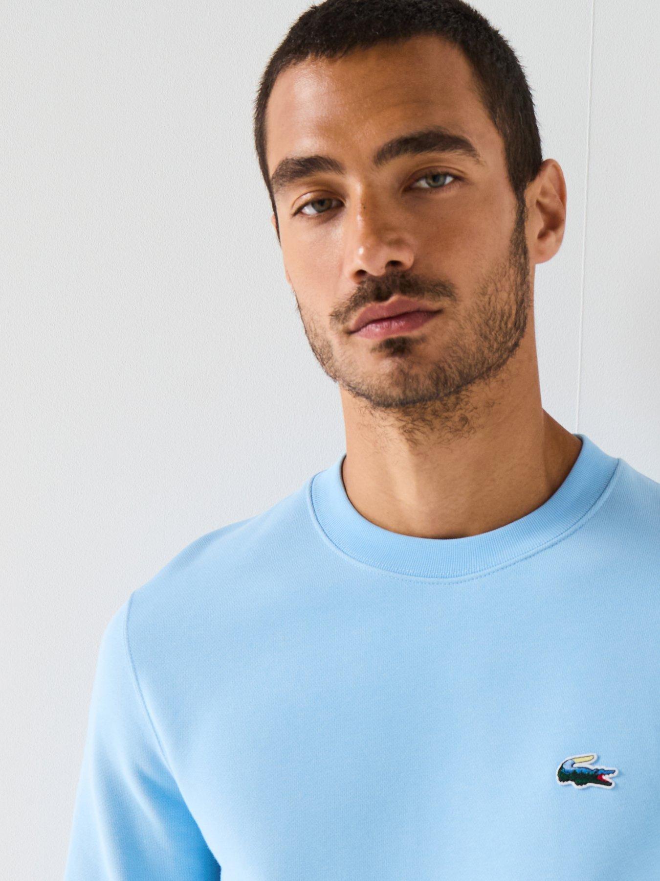 Image 4 of 5 of Lacoste Lacoste Landscape Crocodile Sweatshirt&nbsp;- Blue