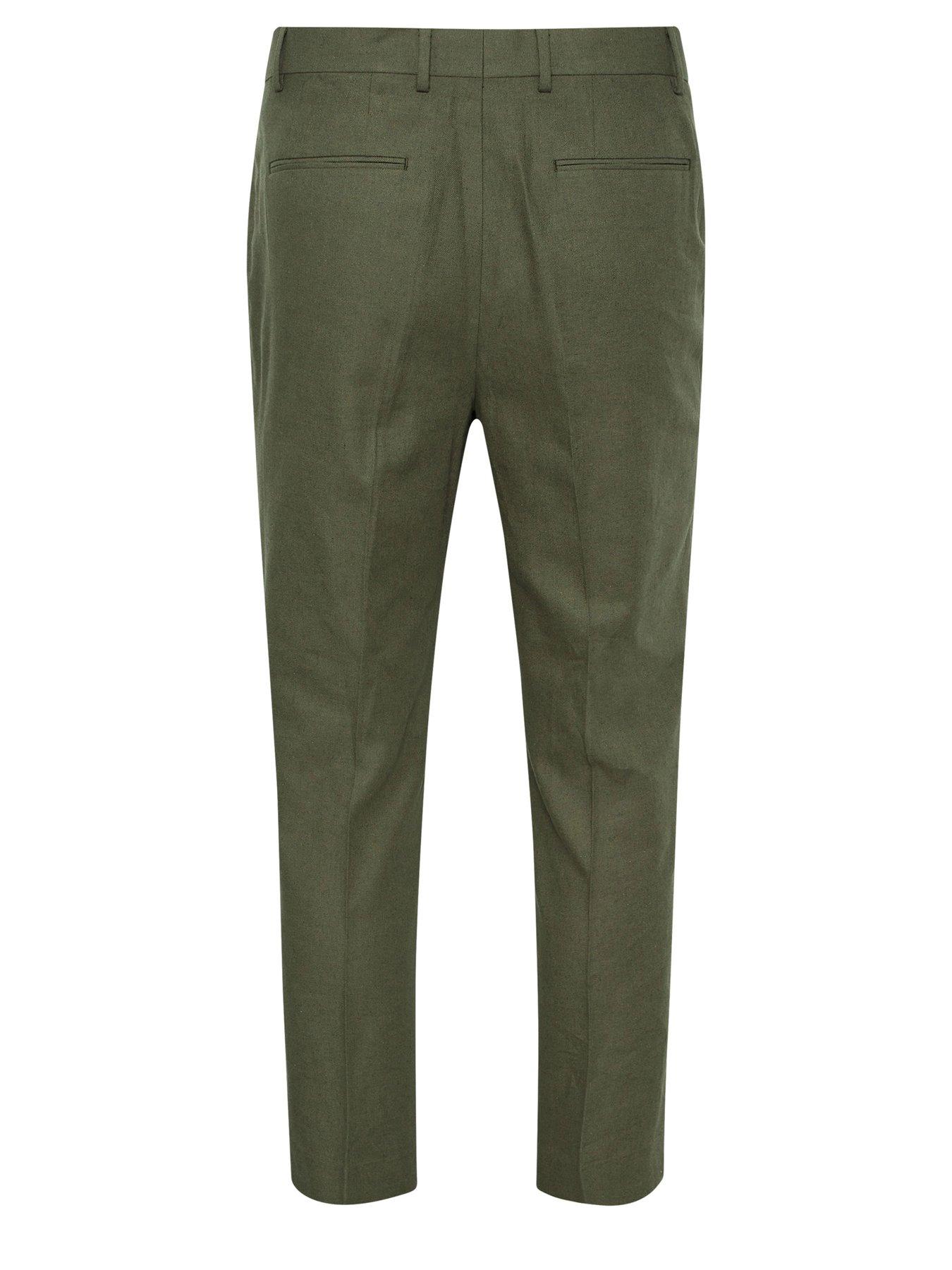 Image 5 of 5 of BadRhino Linen Suit Trousers 31" - Green