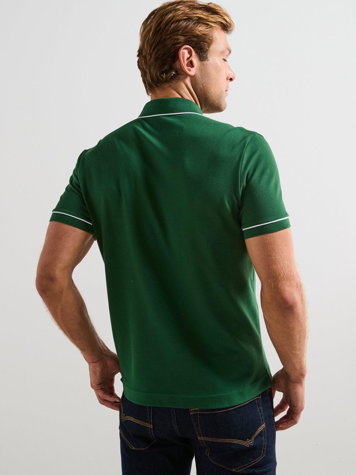 lacoste-lacoste-paris-premium-stretch-piqueacute-short-sleeve-polo-shirt-greenstillFront