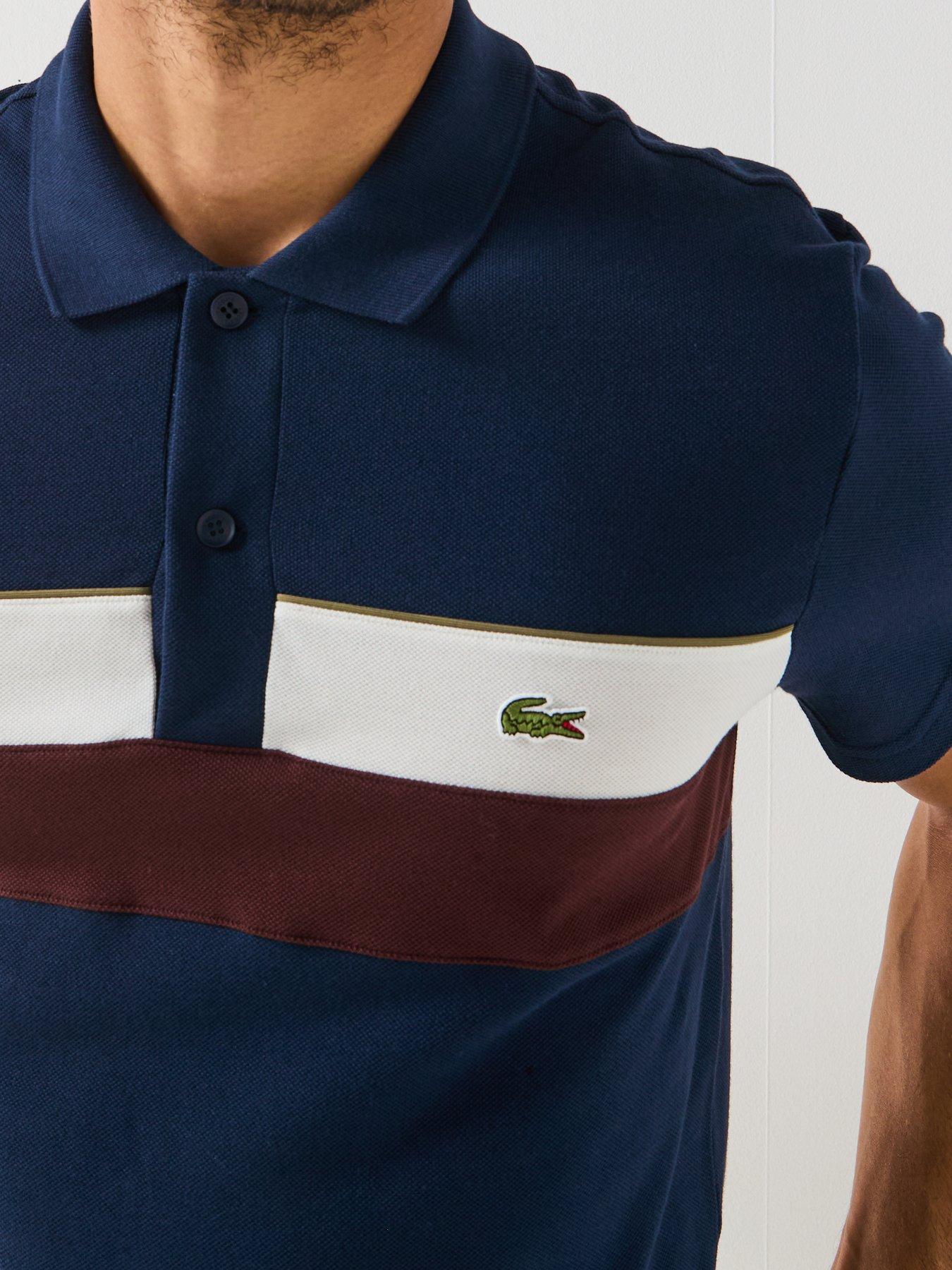 lacoste-regular-fit-colourblock-piqueacute-short-sleeve-polo-shirtnbsp--navyoutfit