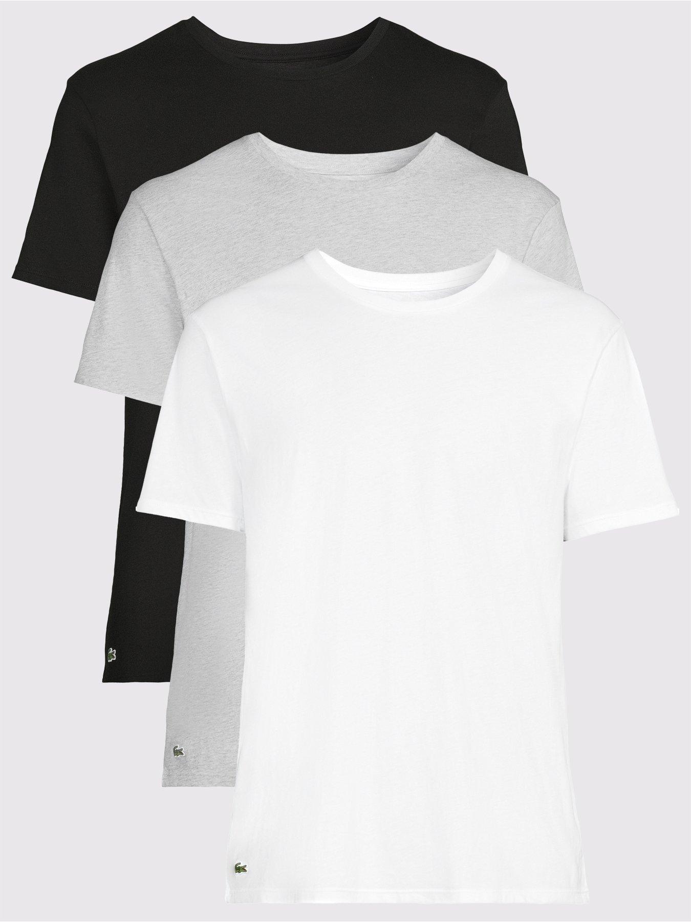 Lacoste Lacoste 3 Pack T-shirt- Grey