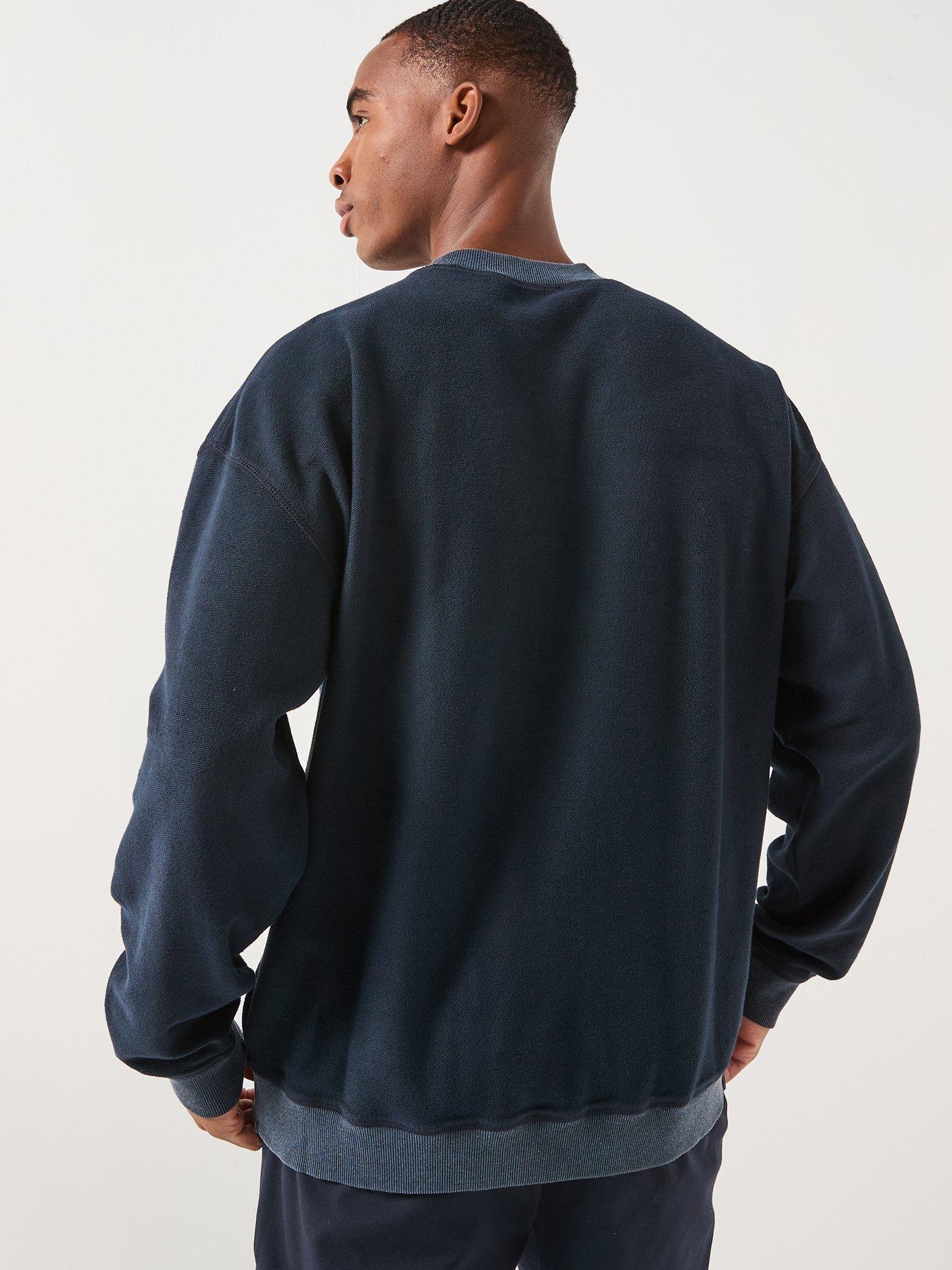 Image 2 of 5 of Diesel T-t1 Large Logo Crew Sweatshirt - Navy