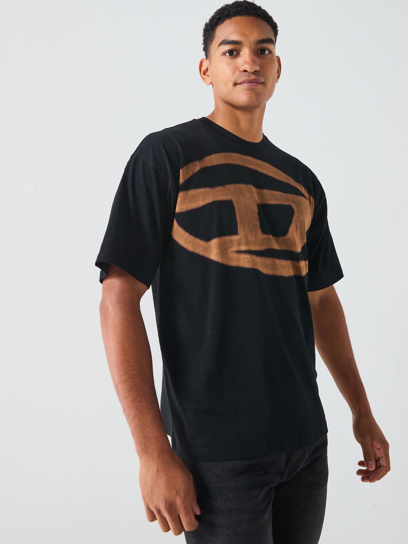 diesel-t-bleach-d-oval-t-shirt--black