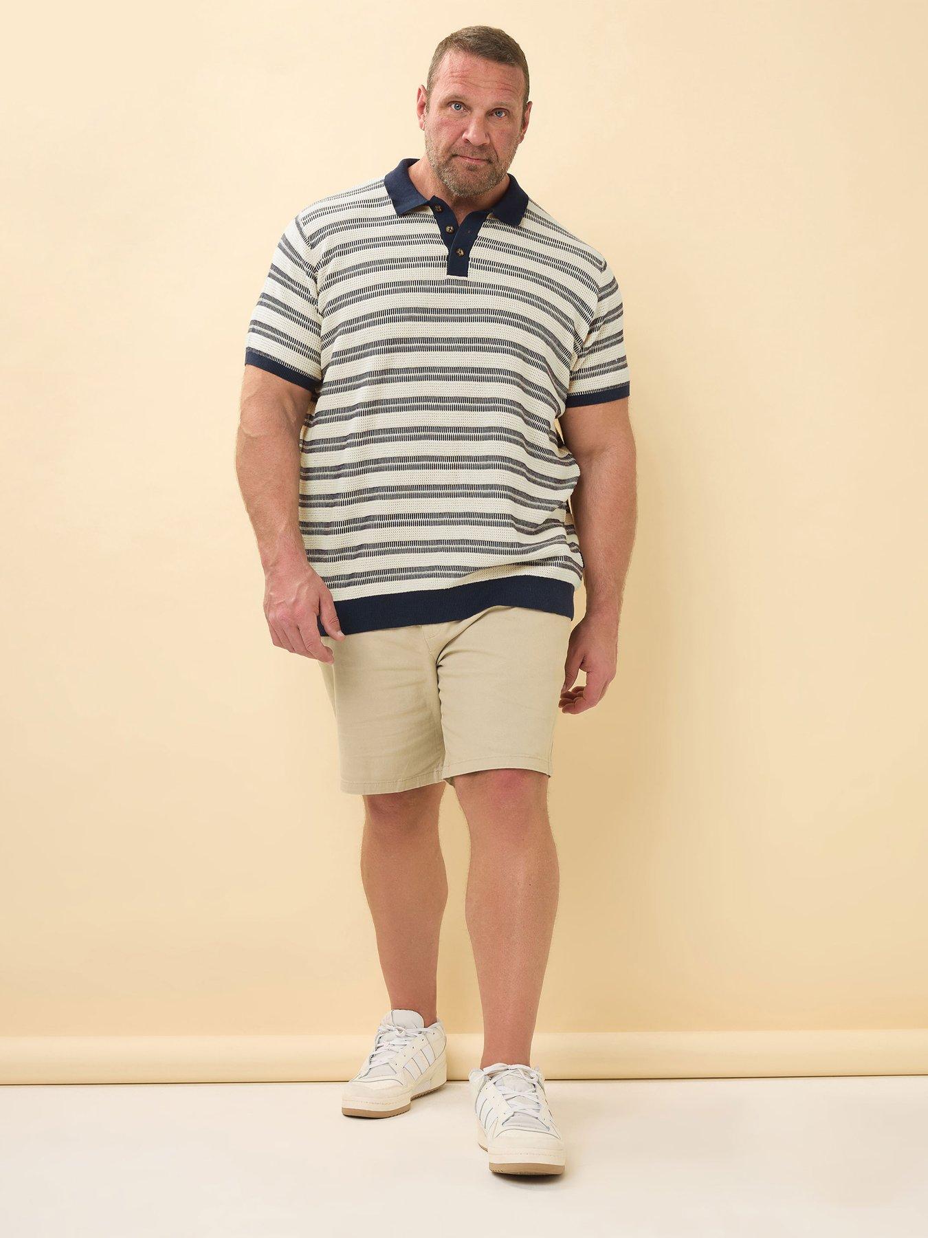 Image 3 of 4 of BadRhino Knitted Polo Shirt - Blue