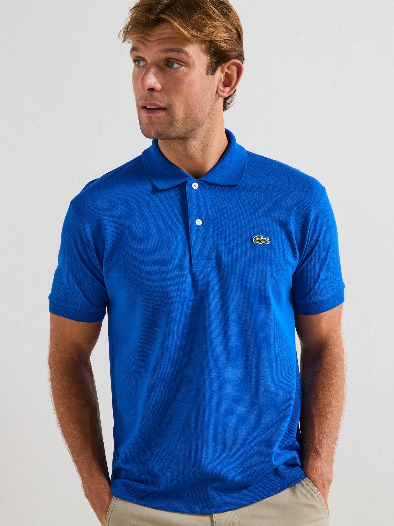 Lacoste Classic Fit L1212 Piqué Short Sleeve Polo Shirt - Blue
