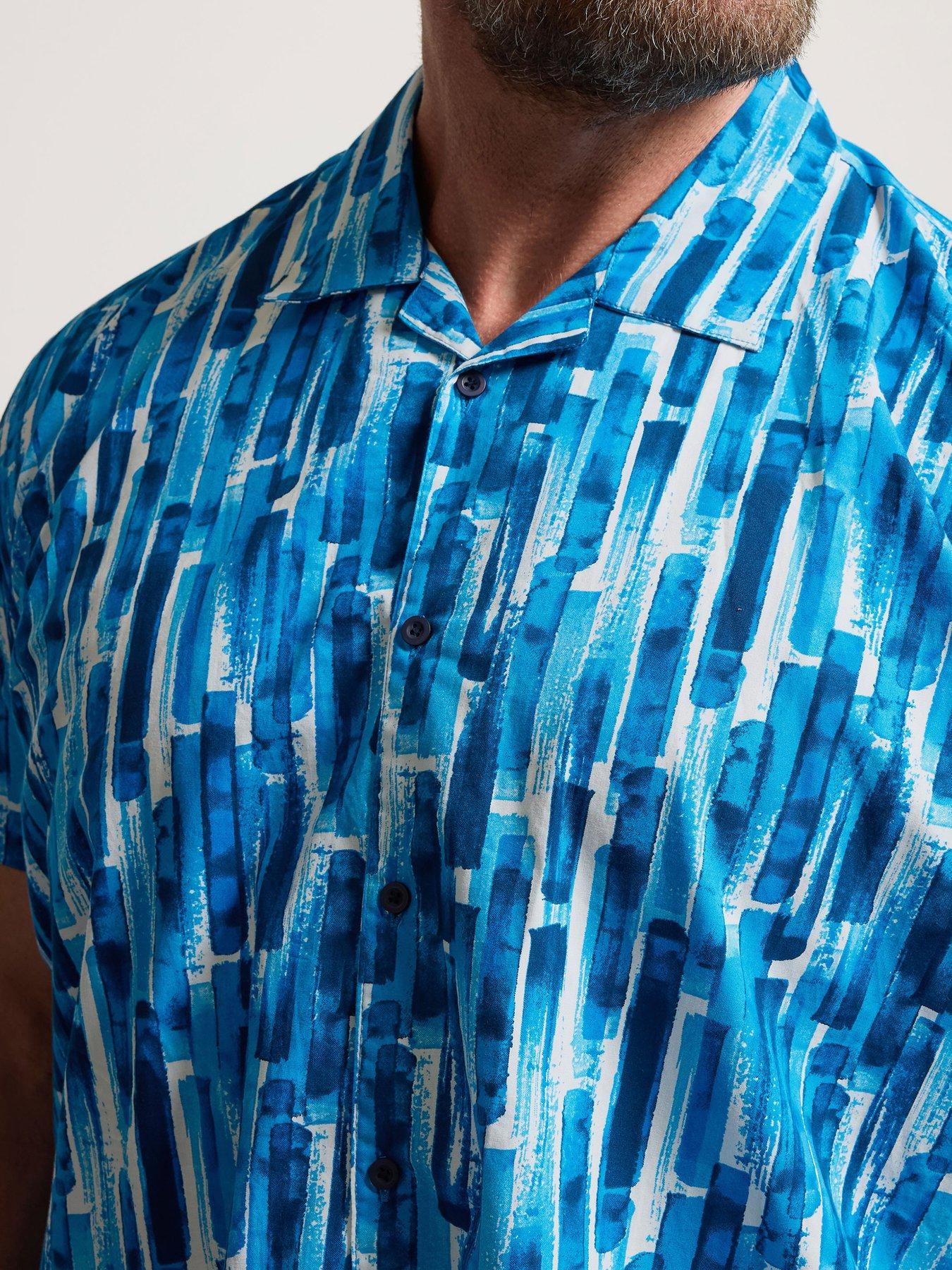 badrhino-brushed-poplin-short-sleeve-shirt-blueoutfit