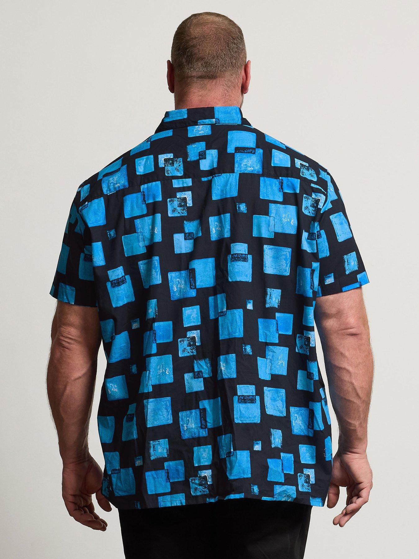 Image 2 of 4 of BadRhino Square Print Short Sleeve Shirt