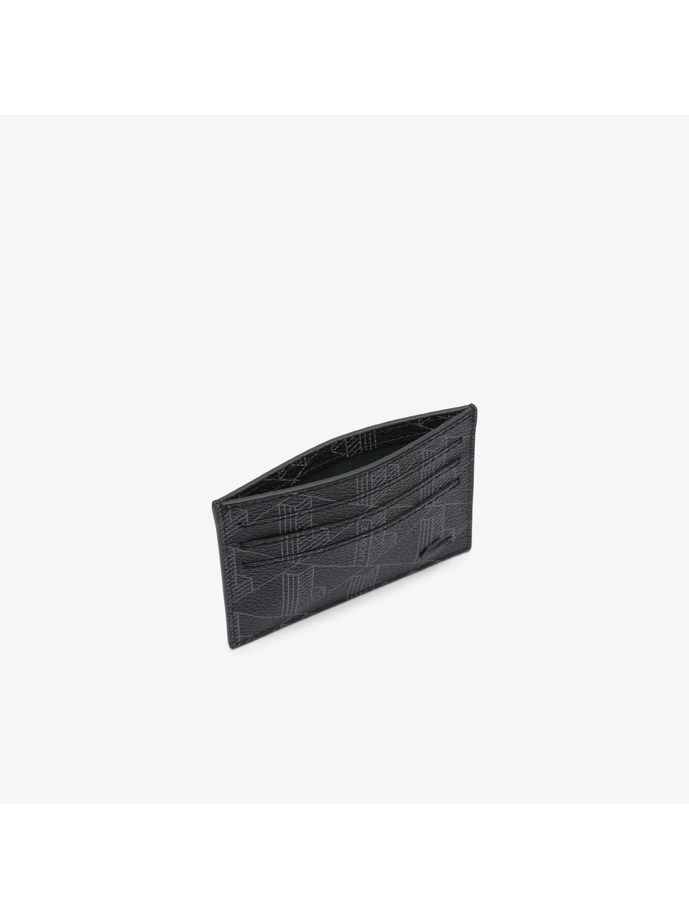Image 3 of 4 of Lacoste Lacoste Monogram Card Holder- Black
