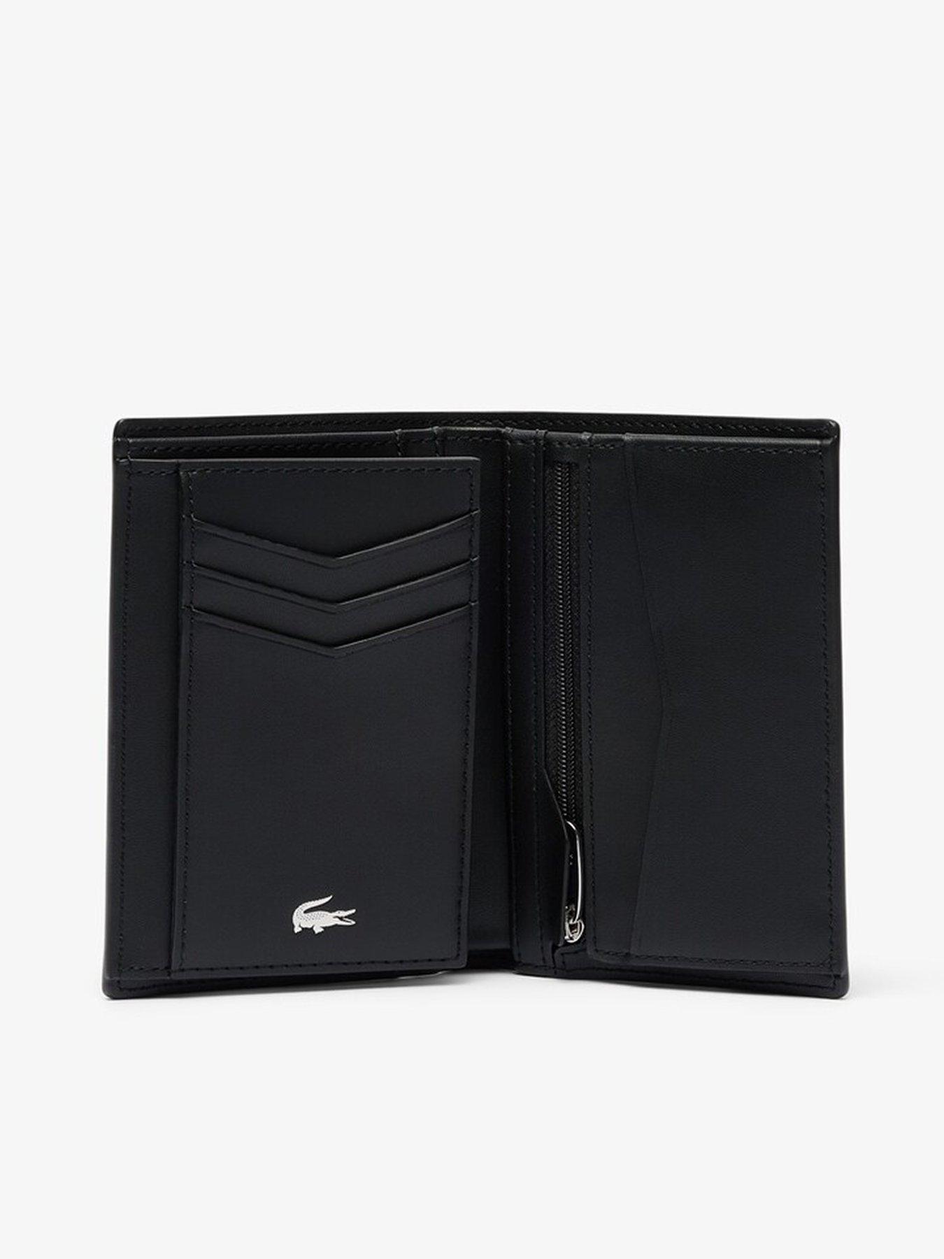 Image 2 of 2 of Lacoste Leather Card Holder- Black