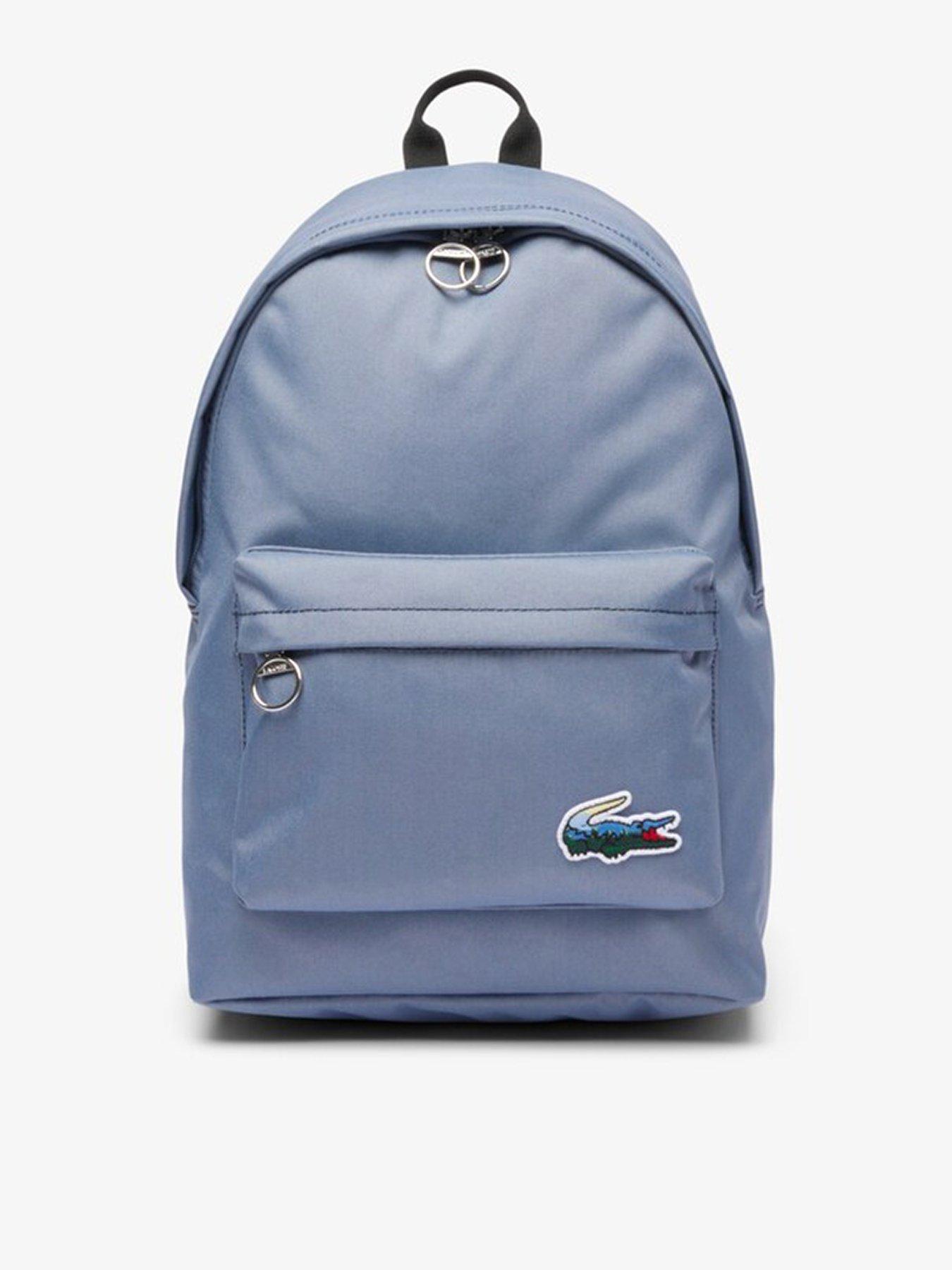 Lacoste Lacoste Landscape Croc Backpack- Blue