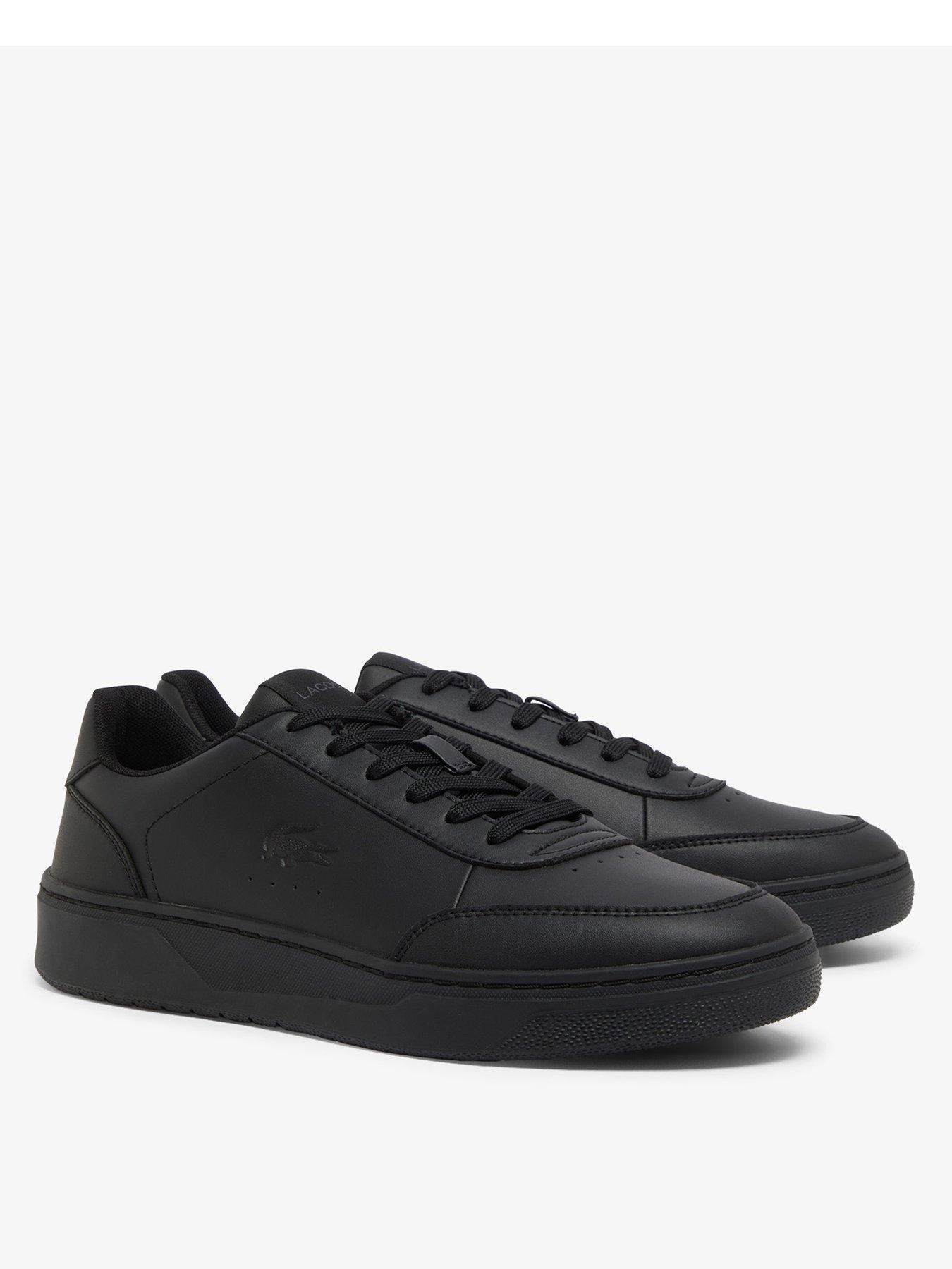 lacoste-lacoste-court-pro-trainers--blackstillFront