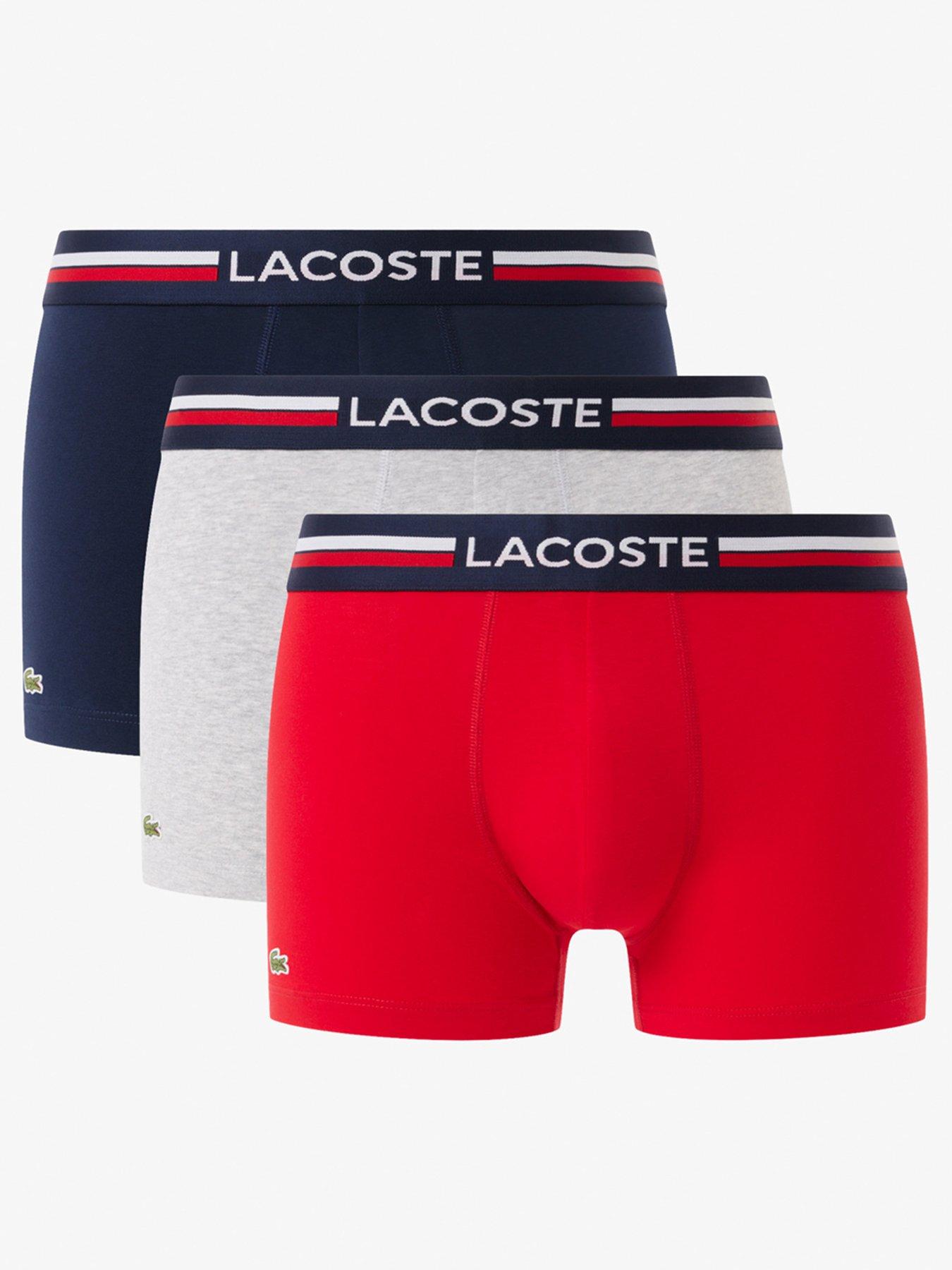lacoste-3-pack-cotton-trunks--red