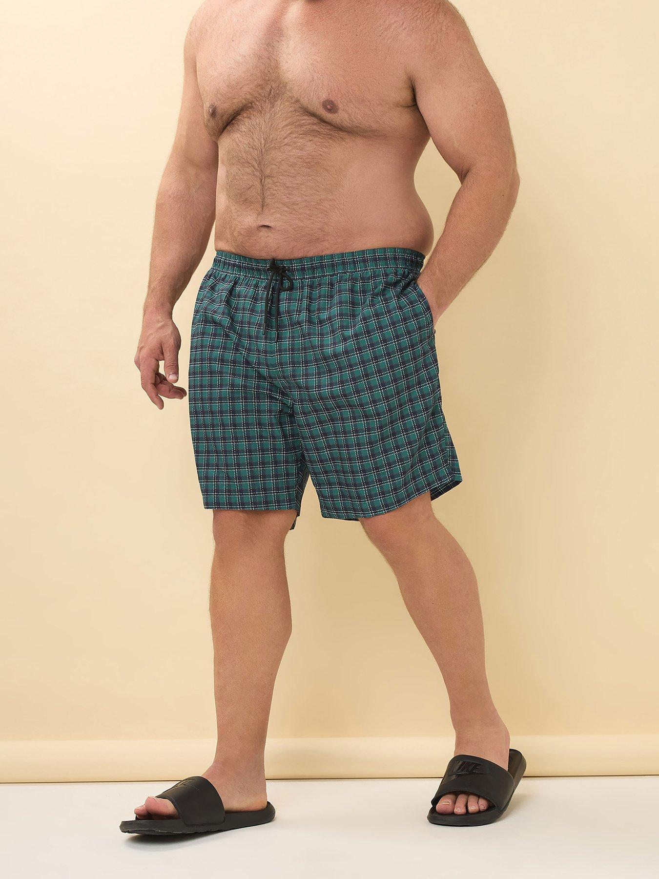 undefined Tartan Swimshorts - Green
