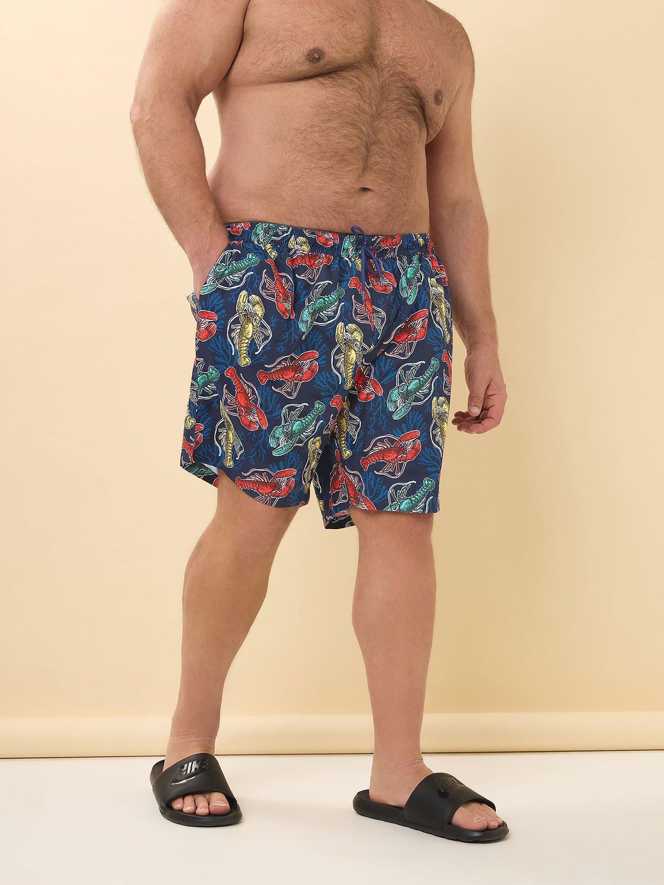 BadRhino Lobster Print Swimshorts - Blue