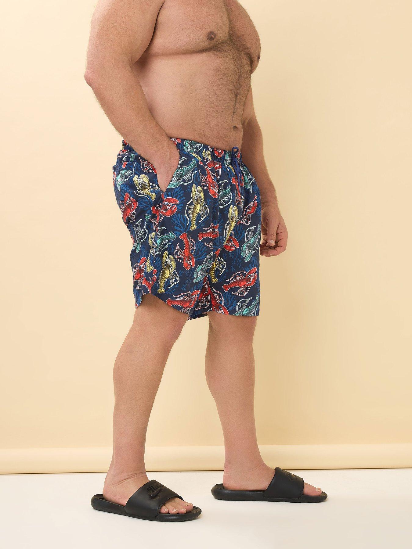 badrhino-lobster-print-swimshorts-blueoutfit