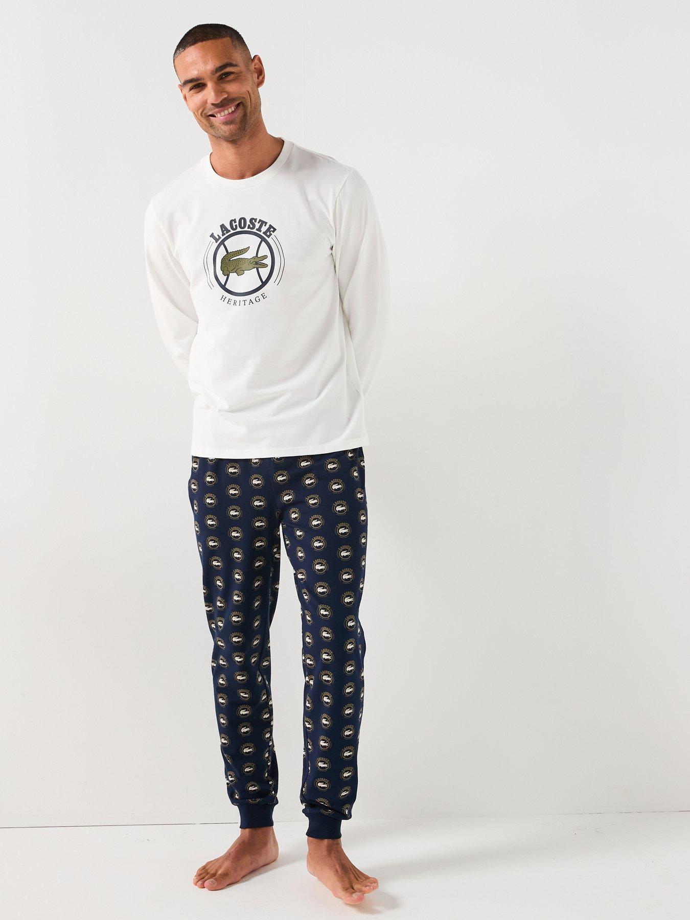 lacoste-lacoste-long-sleeve-pyjama-set--white