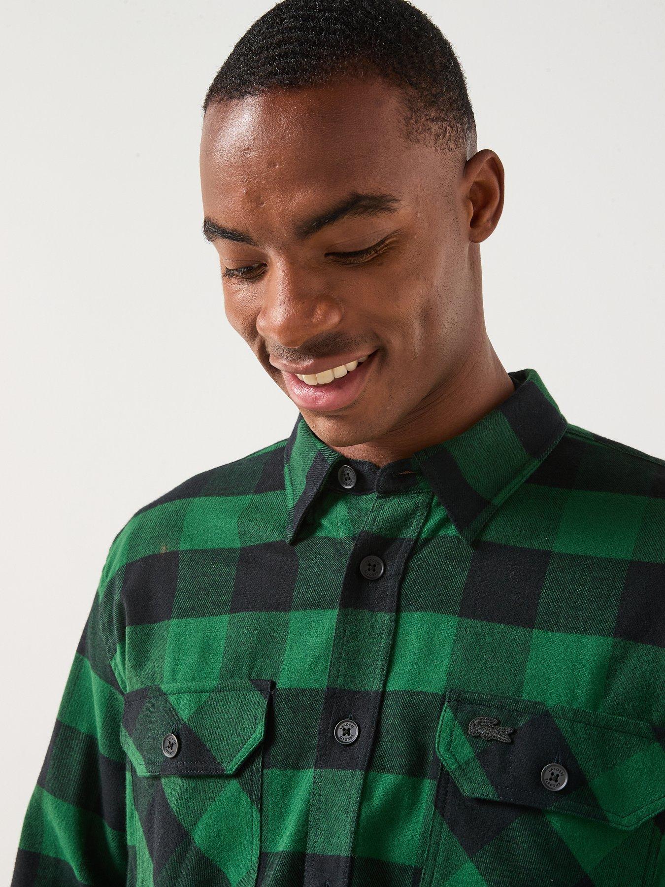 lacoste-lacoste-woven-cotton-long-sleeve-check-shirt--greenoutfit