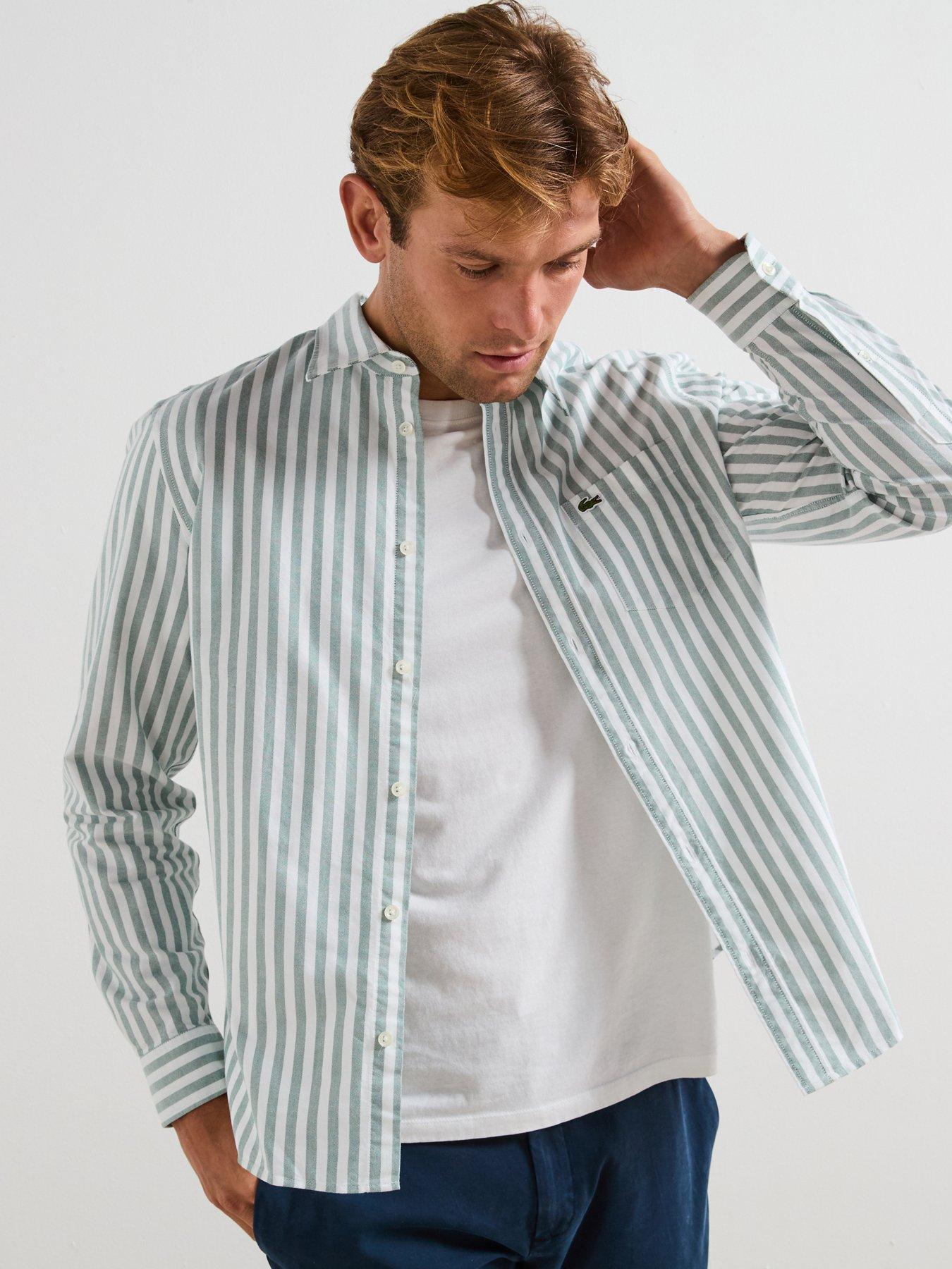 lacoste-lacoste-large-striped-oxford-shirt-green