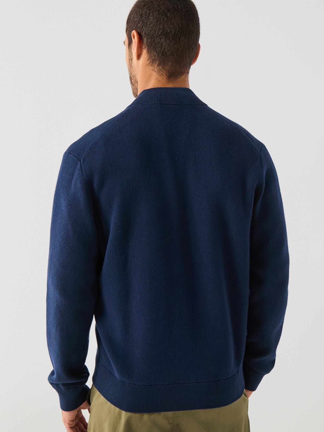 lacoste-interlock-heavyweight-knitted-bomber-navystillFront