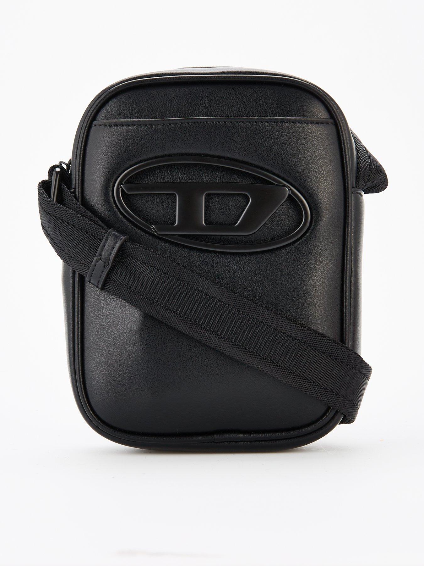 Diesel D Oval Crossbody Bag- Black