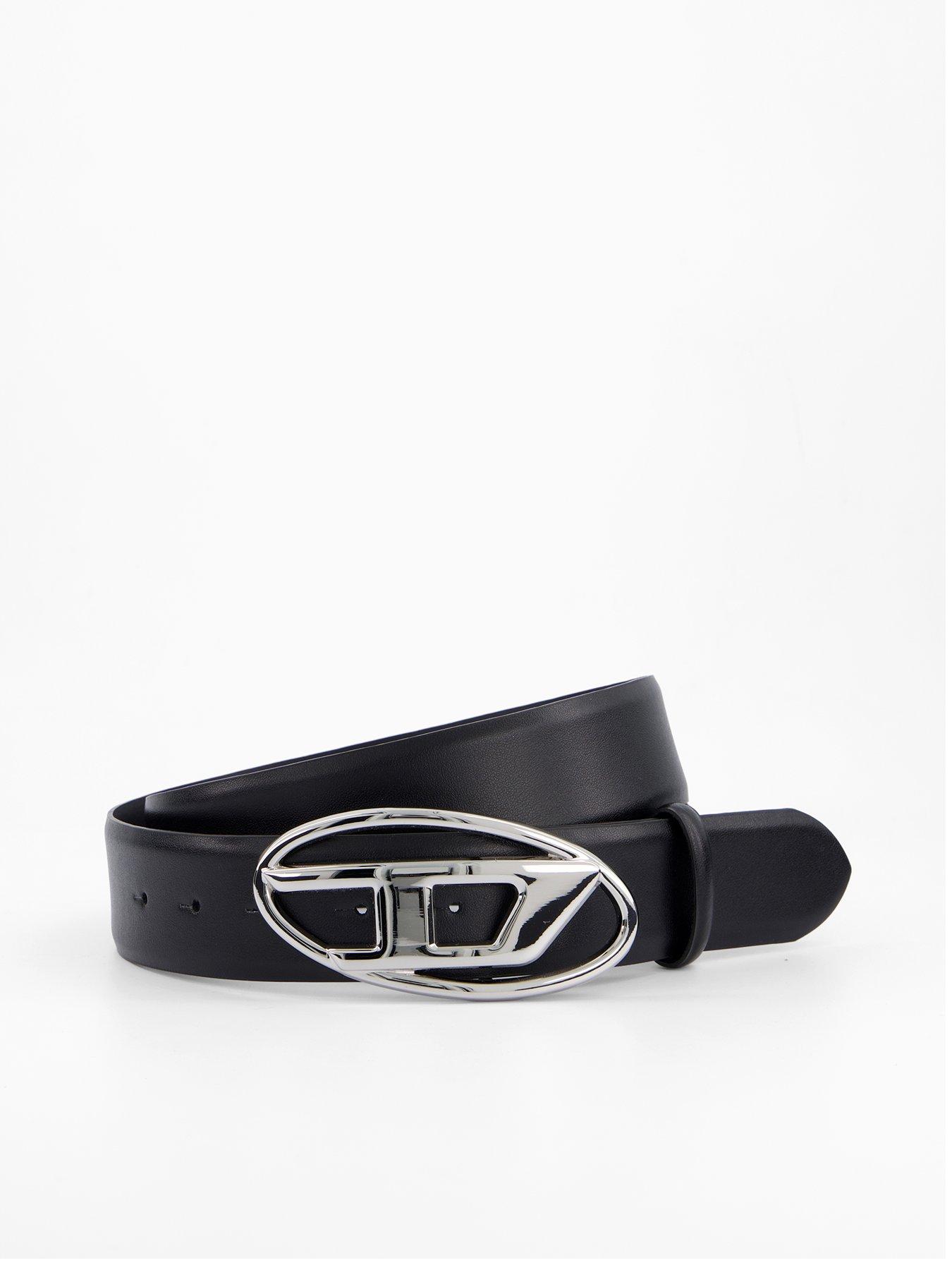 diesel-d-oval-leather-belt--black